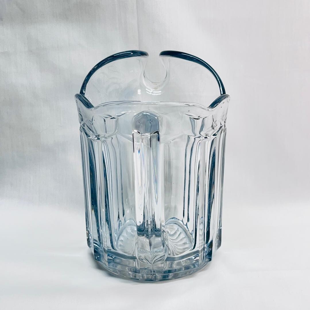 Vintage Elegant Heisey Pitcher Ice Lip Clear Marked 5 in W x 7 in L x 6 1/2 in H