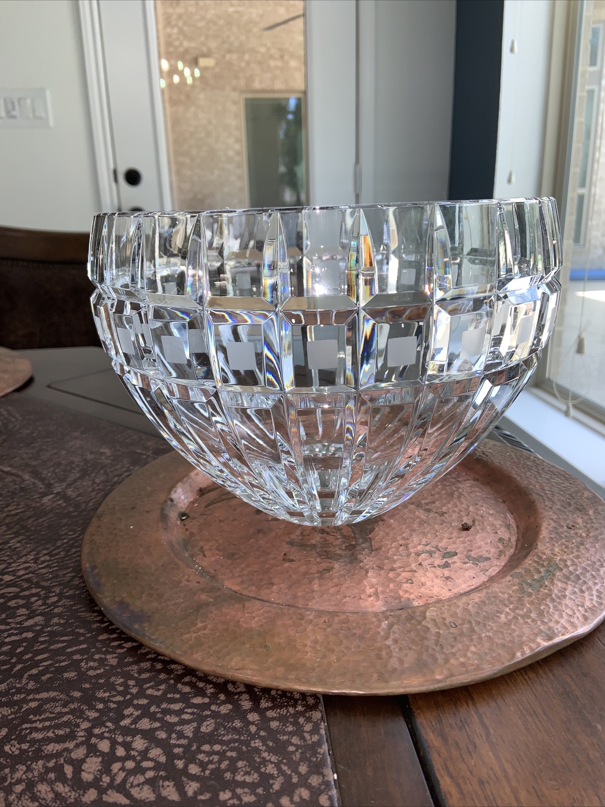 Vintage Marquis Waterford Crystal Quadrata Large 10″ Bowl