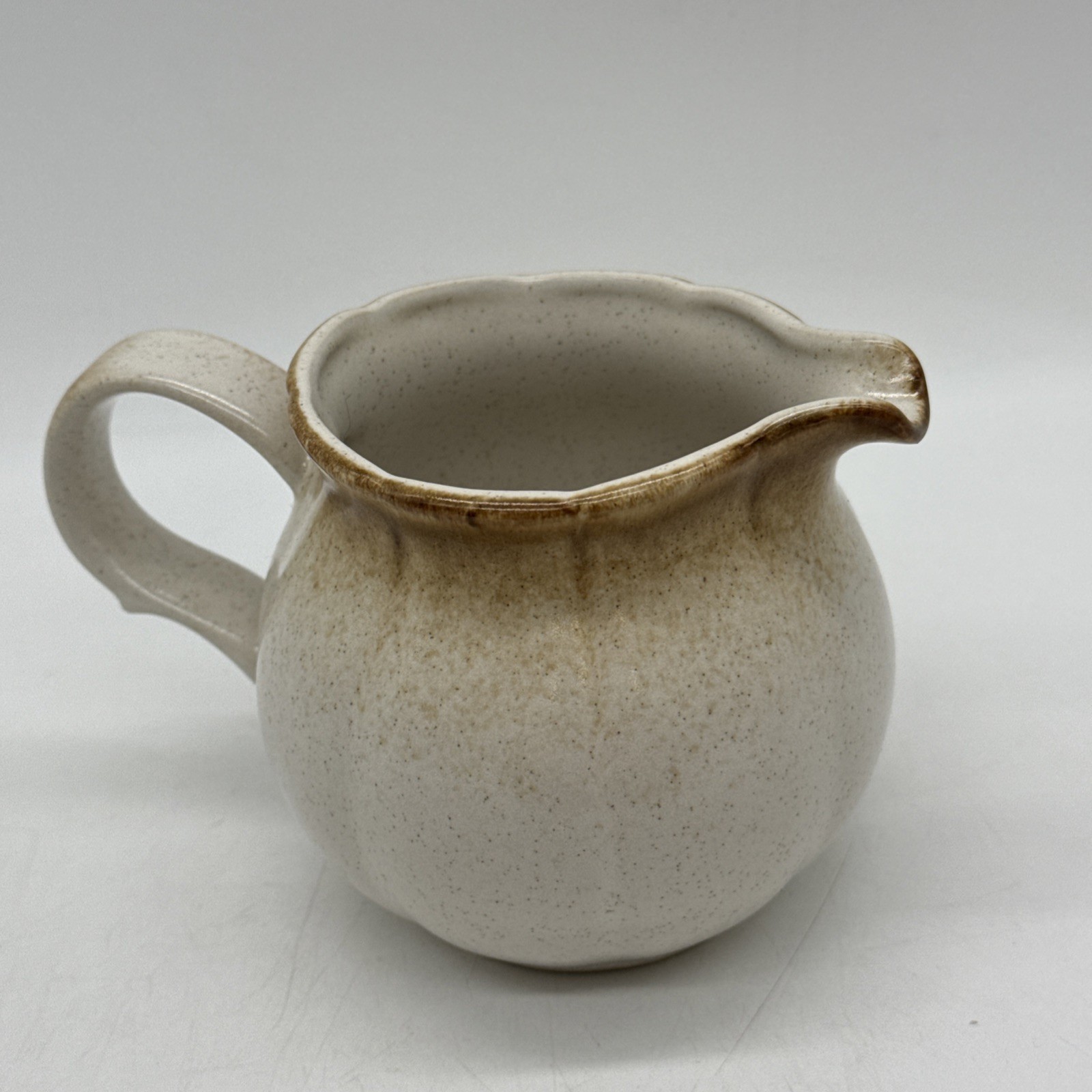 Mikasa Provincial Stoneware Japan Creamer JC000 Burnt Brown Beige
