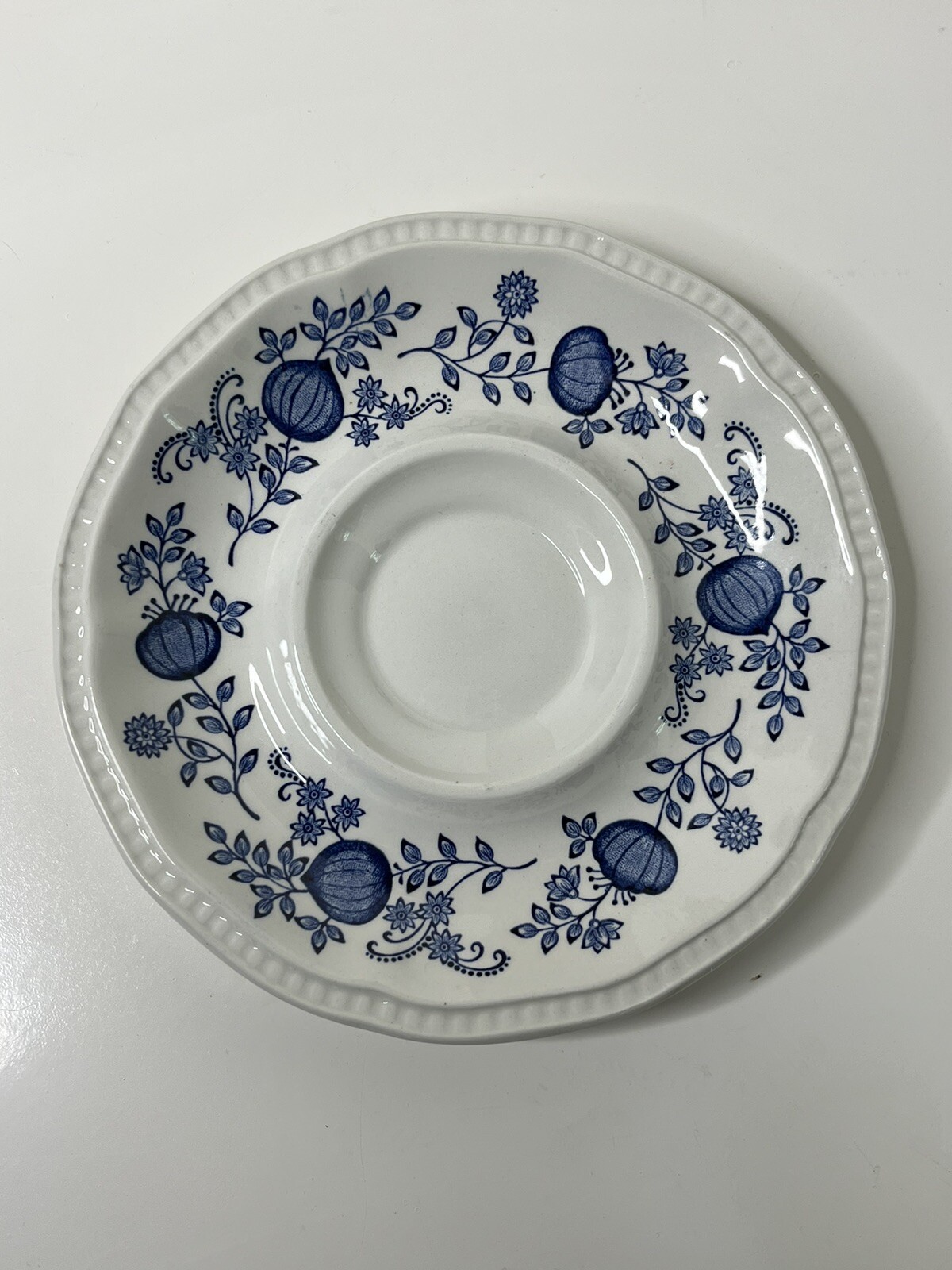 Kensington Ironstone Saucers Set of 7 England Blue Coventry Blue Onion