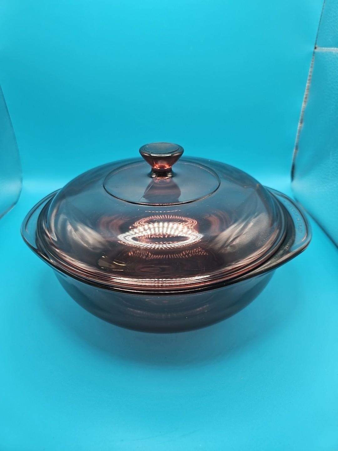 Pyrex Visions Glass Purple 023 Round 1.5 L Casserole Baking Dish With 623-C lid