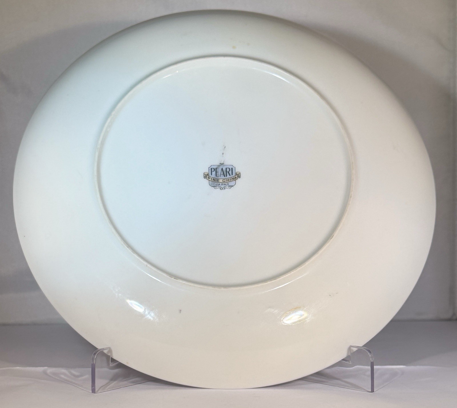 Pearl Fine China Japan Pink Rose Dinner Plates Set of 4 10.25in Silver Trim