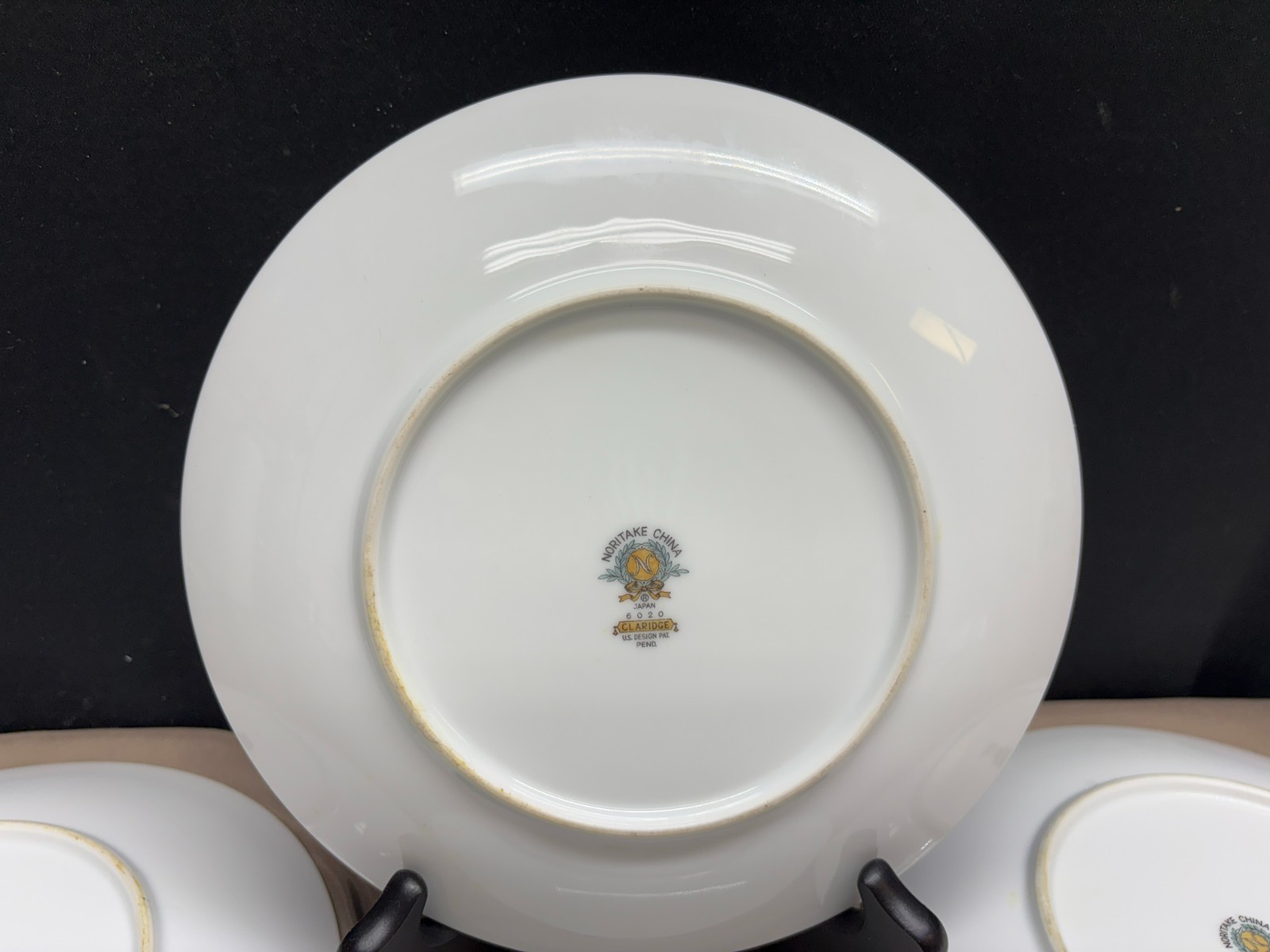 Noritake “CLARIDGE” Japan ~ #6020 ~ Set of 4 ~ Salad Plates ~ 8 1/8″