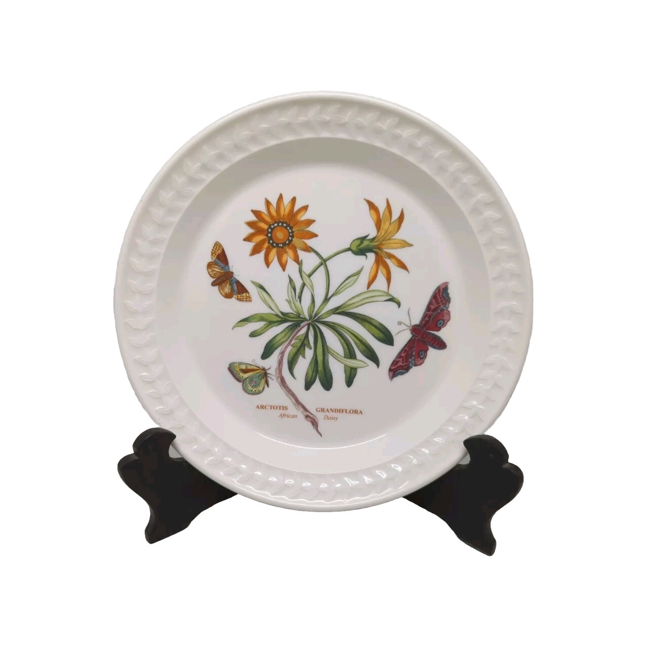Portmeirion BOTANIC GARDEN HARMONY Papilio Opal 8 3/8″ Salad Plate African Daisy