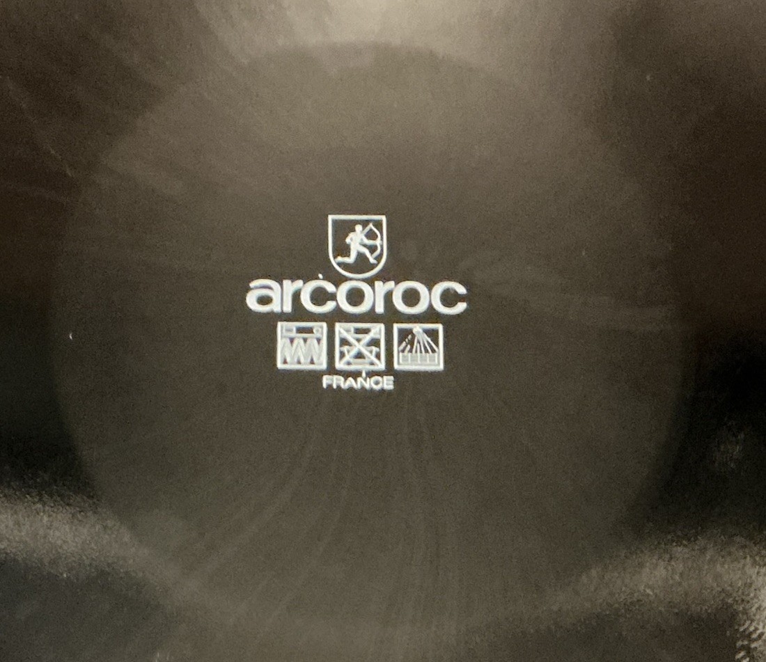 ARCOROC ~ TAMPICO ~ TWELVE PIECE PLATE SET ~ 8-DINNER & 4-SALAD PLATES ~ FRANCE