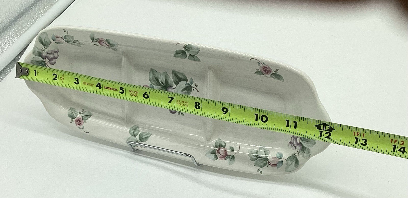 Pfaltzgraff Grapevine Oblong Divided Serving Dish