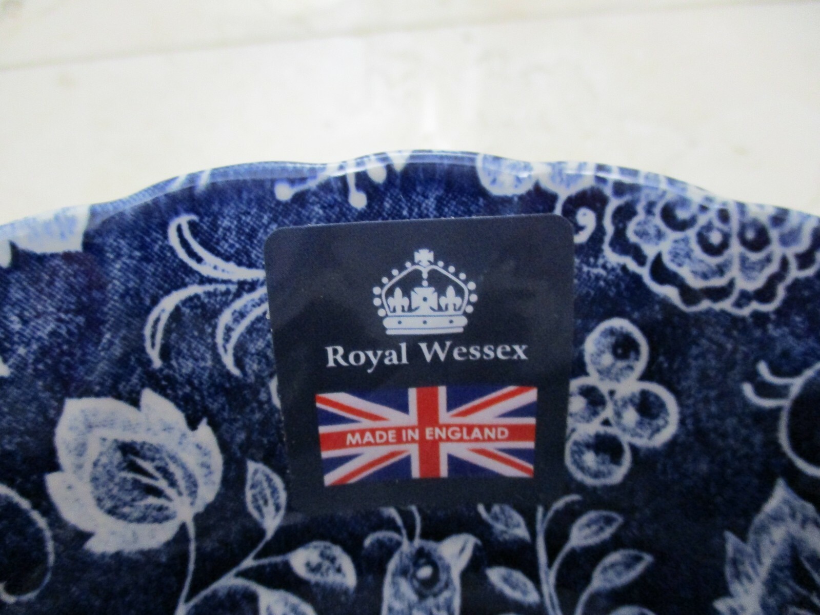 ROYAL WESSEX NEW TWO SMALL 6.25″ DESSERT/FRUIT DISHES NANKIN BLUE BIRD/FLOWER