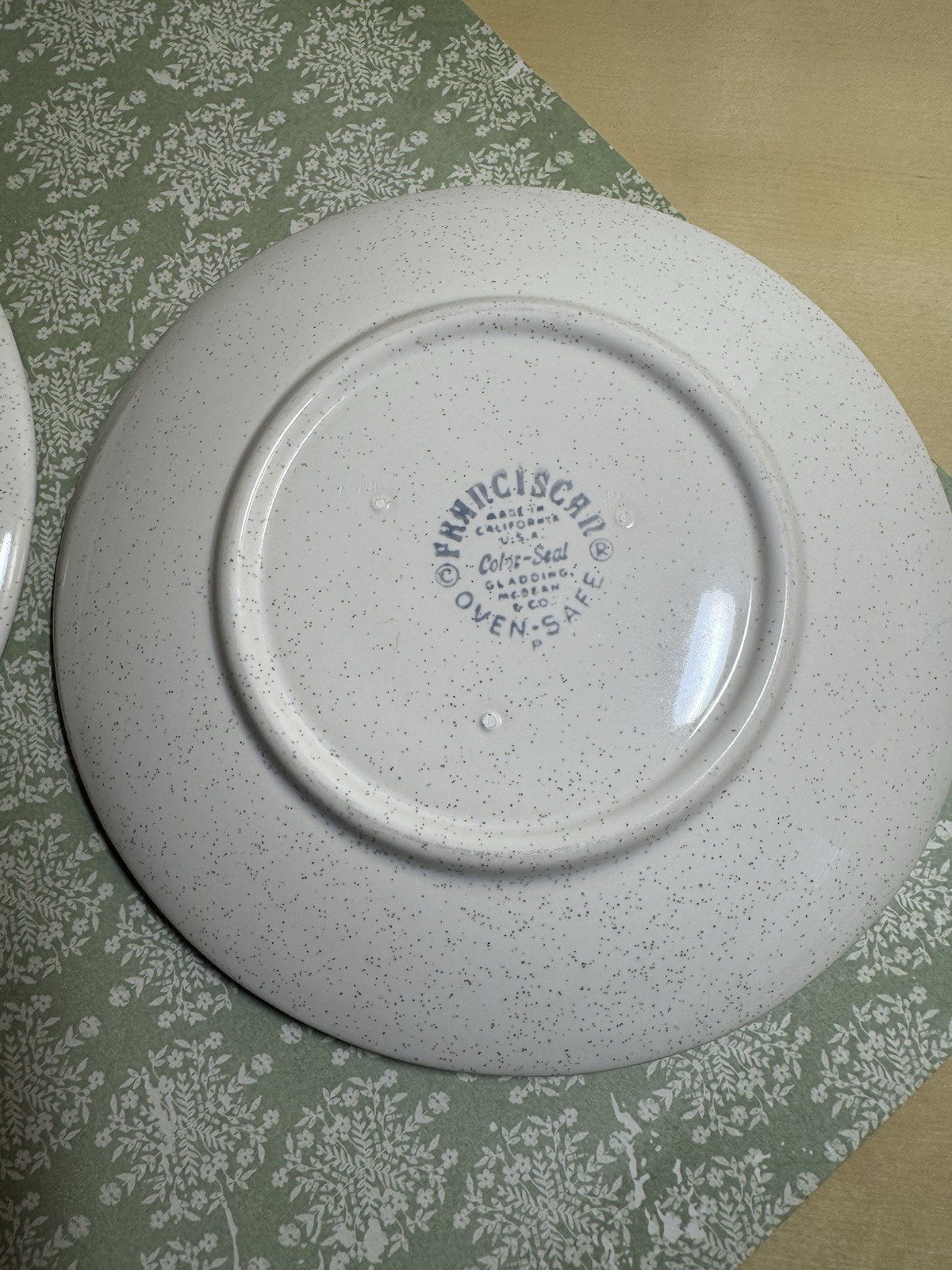 2 Franciscan Duet Rose Bread & Butter Plates USA c.1956-1967 FAST SHIPPING