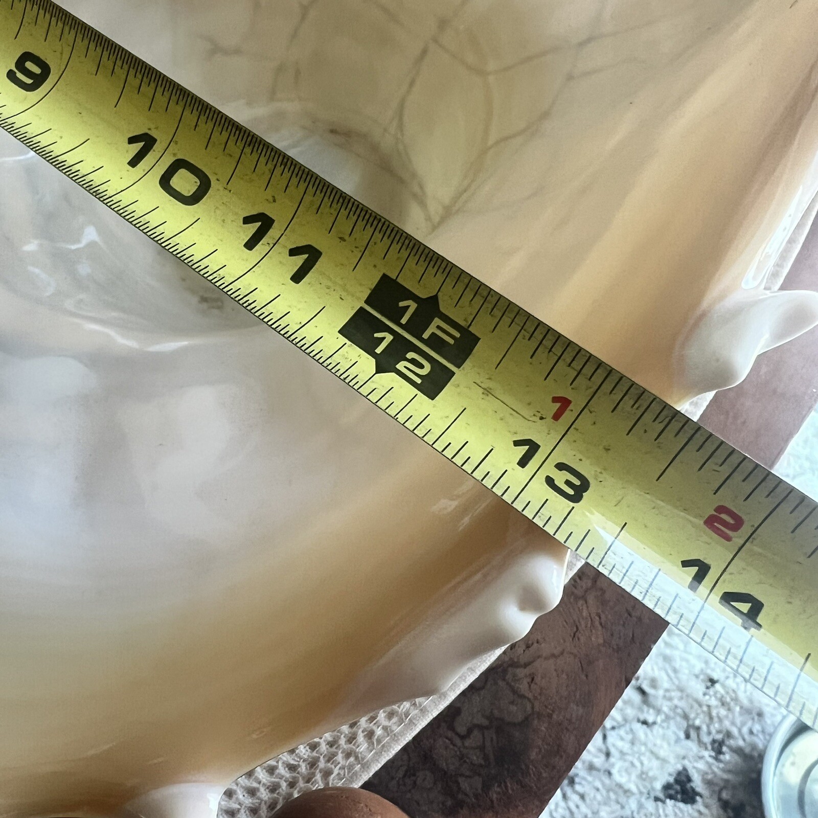 Krosno Jozefina Hand Blown Shell Centerpiece Bowl Large 20” Made In Poland