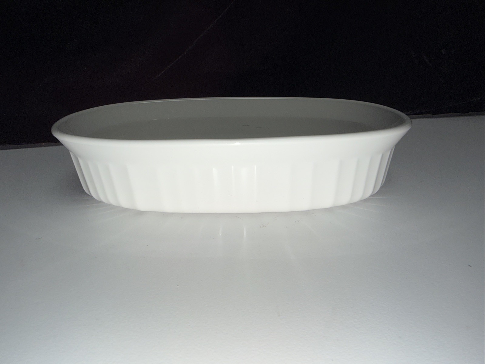 SET OF 4–Corning Ware Small Casserole Dish Bowl White Oval F-15-B 475 ml 15 oz