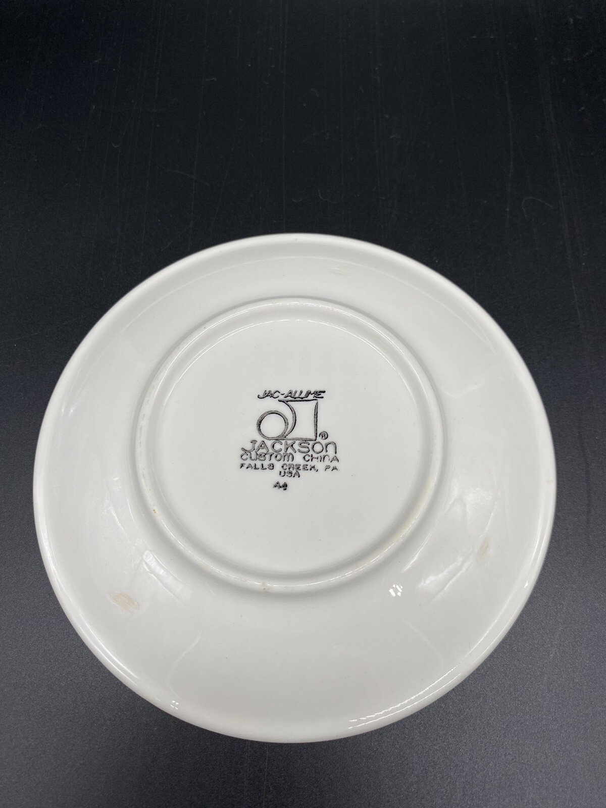 6 Vintage 1951 Jackson China Restaurant 5-1/2″ Bread Plates Yellow Design