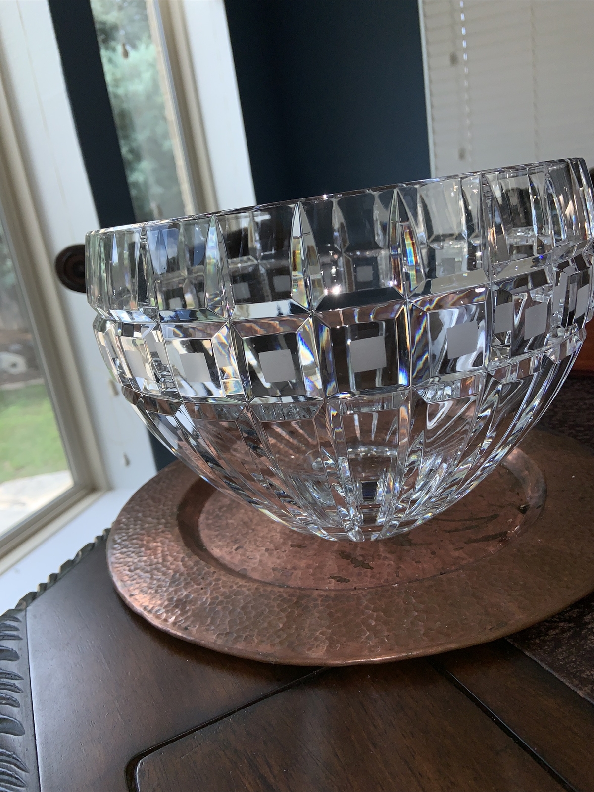Vintage Marquis Waterford Crystal Quadrata Large 10″ Bowl