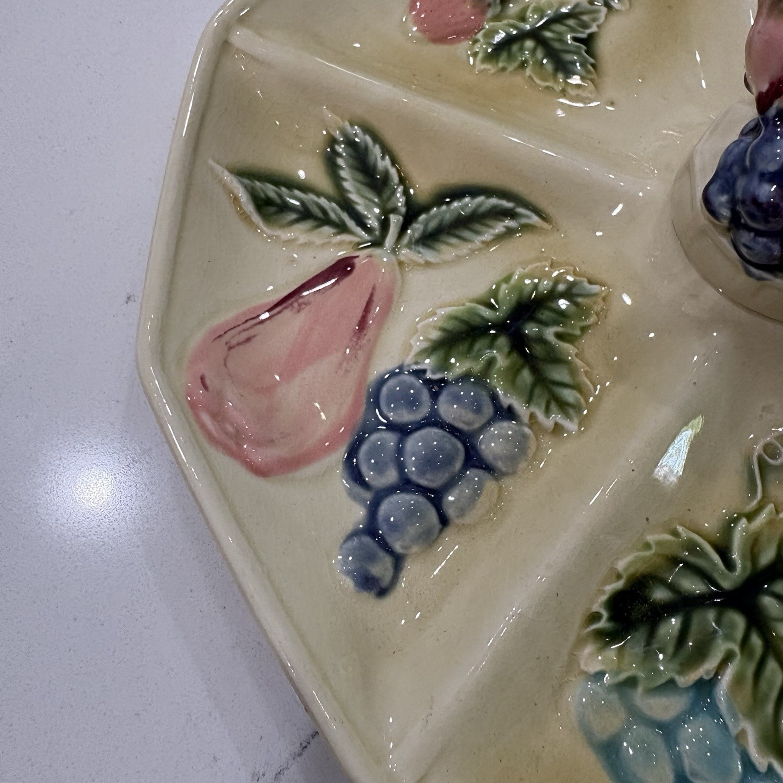 VTG Tilso Japan Relish Tray Toothpick Holder Divided Fruit Serving Dish 53/589