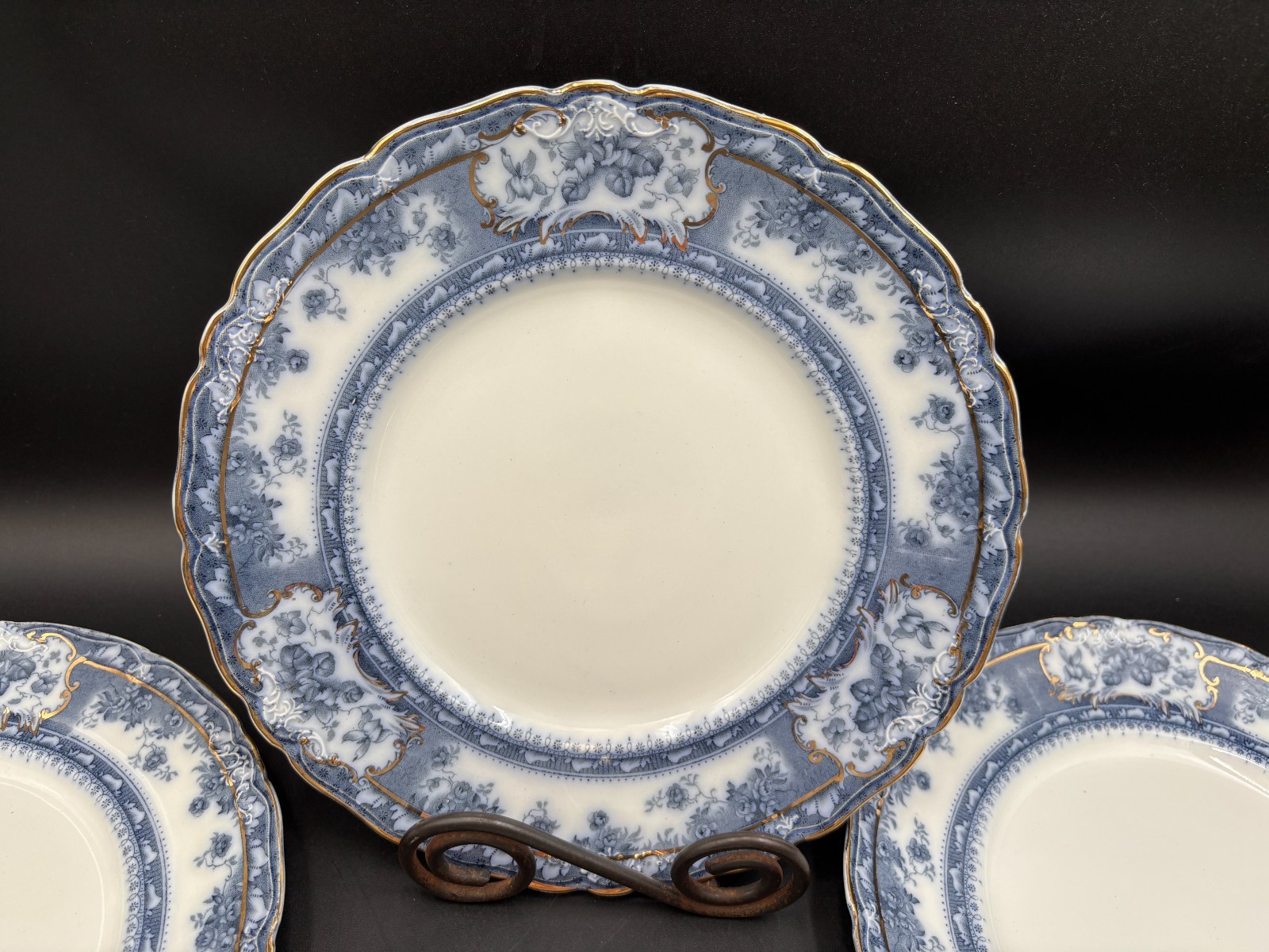 Wedgwood “PHOEBE BLUE” ~ England ~ Set of 4 ~ Dinner Plates ~ 10 1/4″