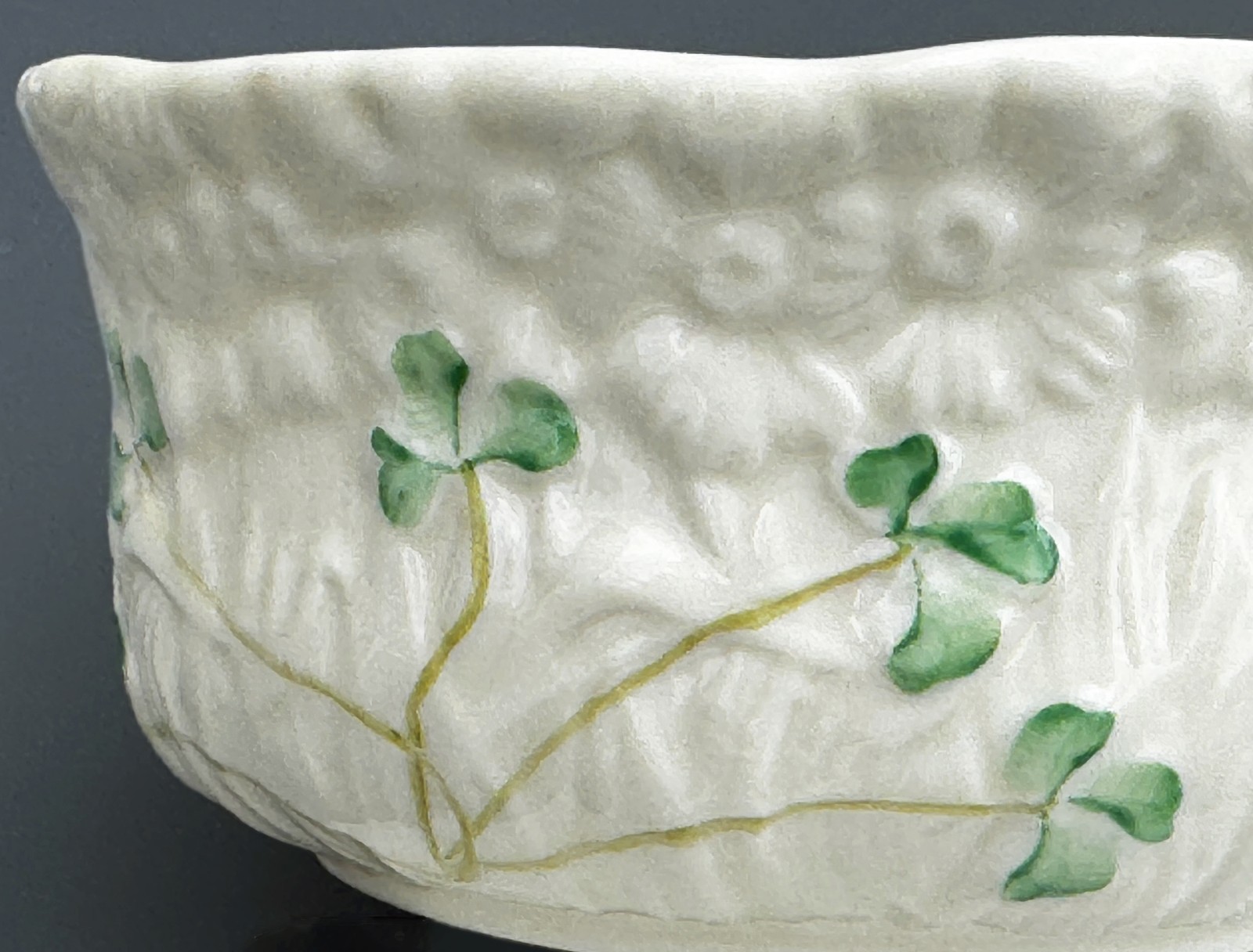 Belleek Shamrock Daisy Bowl, Porcelain, Bonbon Bon Bon, Ireland NEW! Free ship