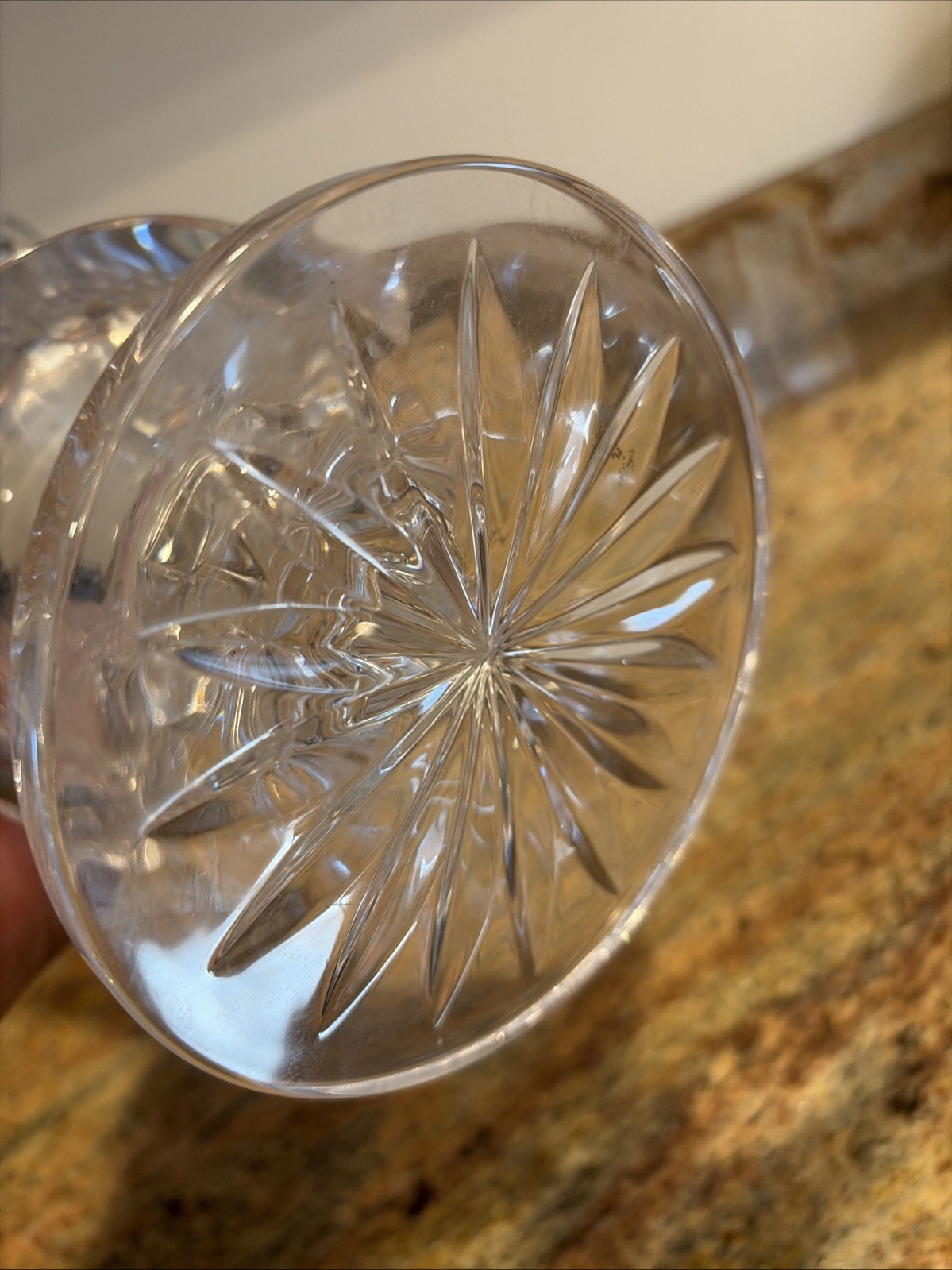 Waterford Crystal Sullivan 11” Pedestal Or Footed Fan Cut Bouquet Vase Pristine