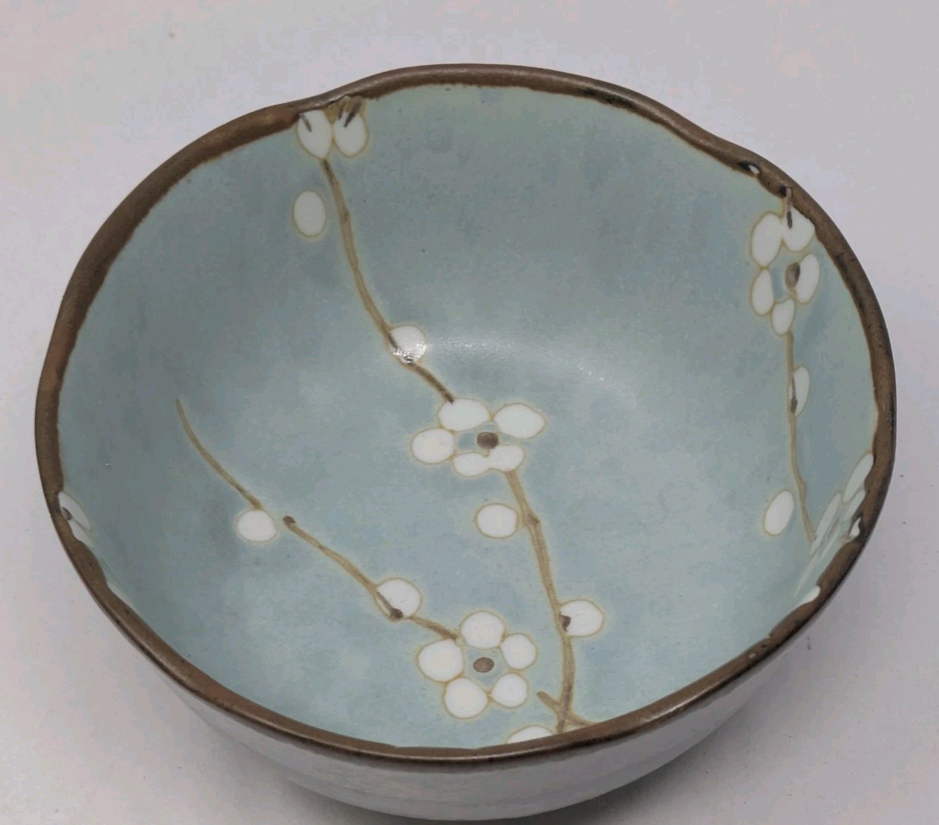Set 12 Kafuh Blue Cherry Blossom Bowls Japan Sakura Soup Rice Dinner 4.5″ 5″ 9″