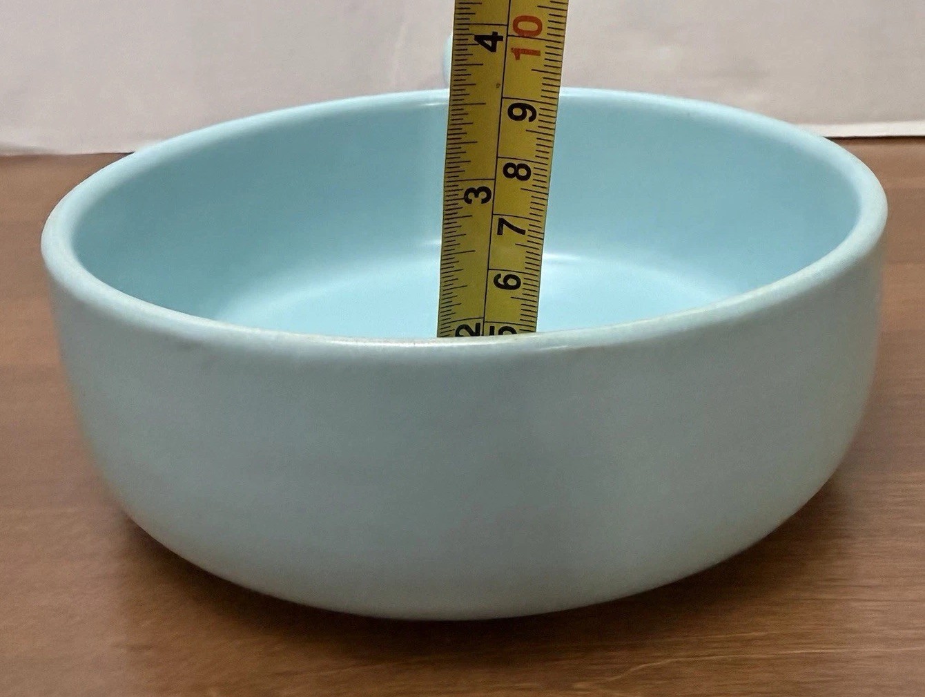 Vtg La Solana Pottery Handled Soup Bowl Teal Blue Matte Ovenware