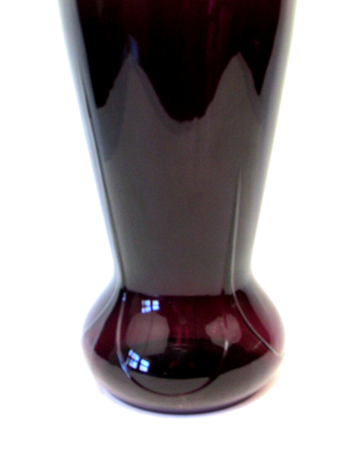 Vintage Cambridge Glass Purple Amethyst 11 3/4″ Vase Flared Rim #402