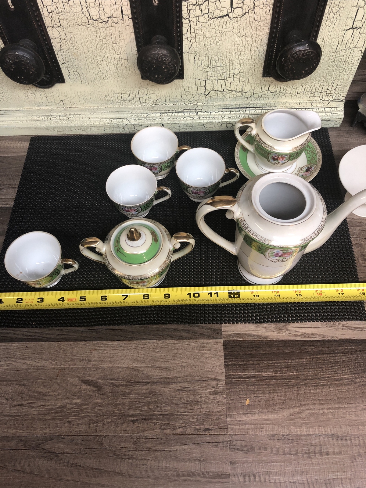 H. KATO Vintage Tea Set Items MADE IN OCCUPIED JAPAN GILDED FLORAL