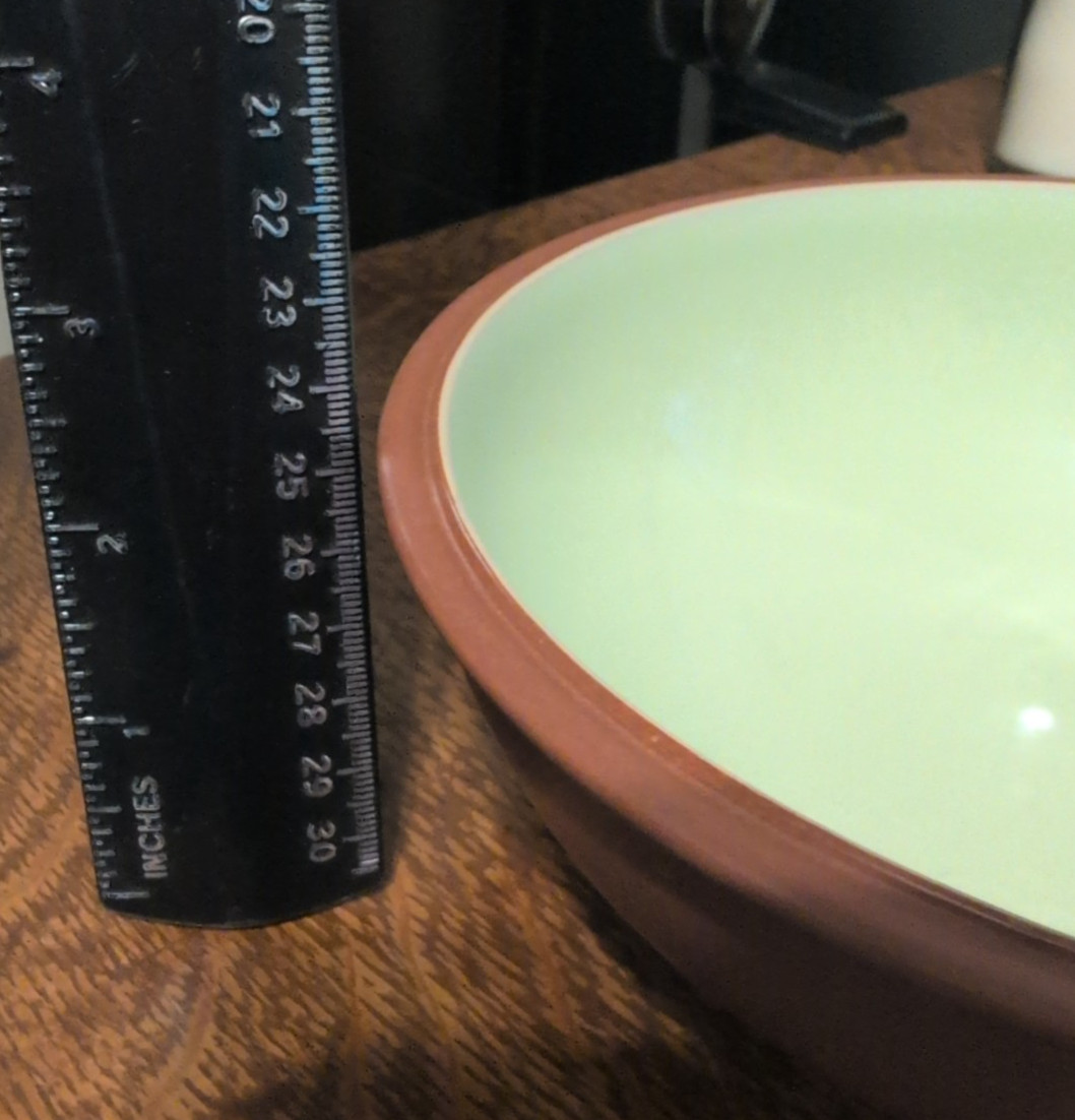 Denby Juice Soup Cereal Bowl Apple Green