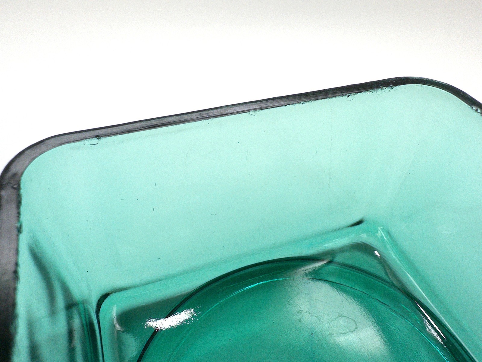 Vintage Jeannette Ultramarine Glass Refrigerator Dishes Pair 1930s Stackable Set