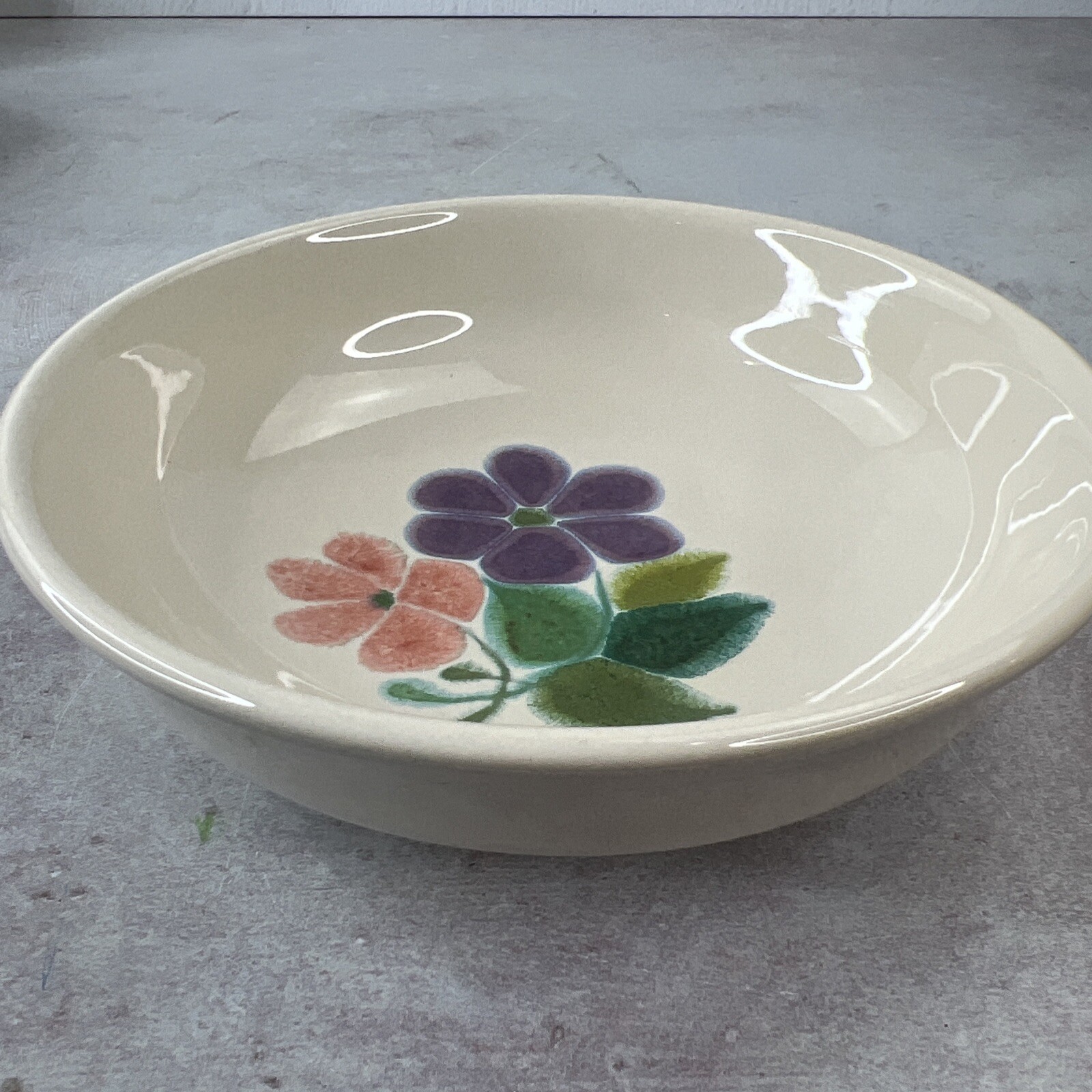 RARE VINTAGE Franciscan Earthenware Floral Cereal Bowl 7”