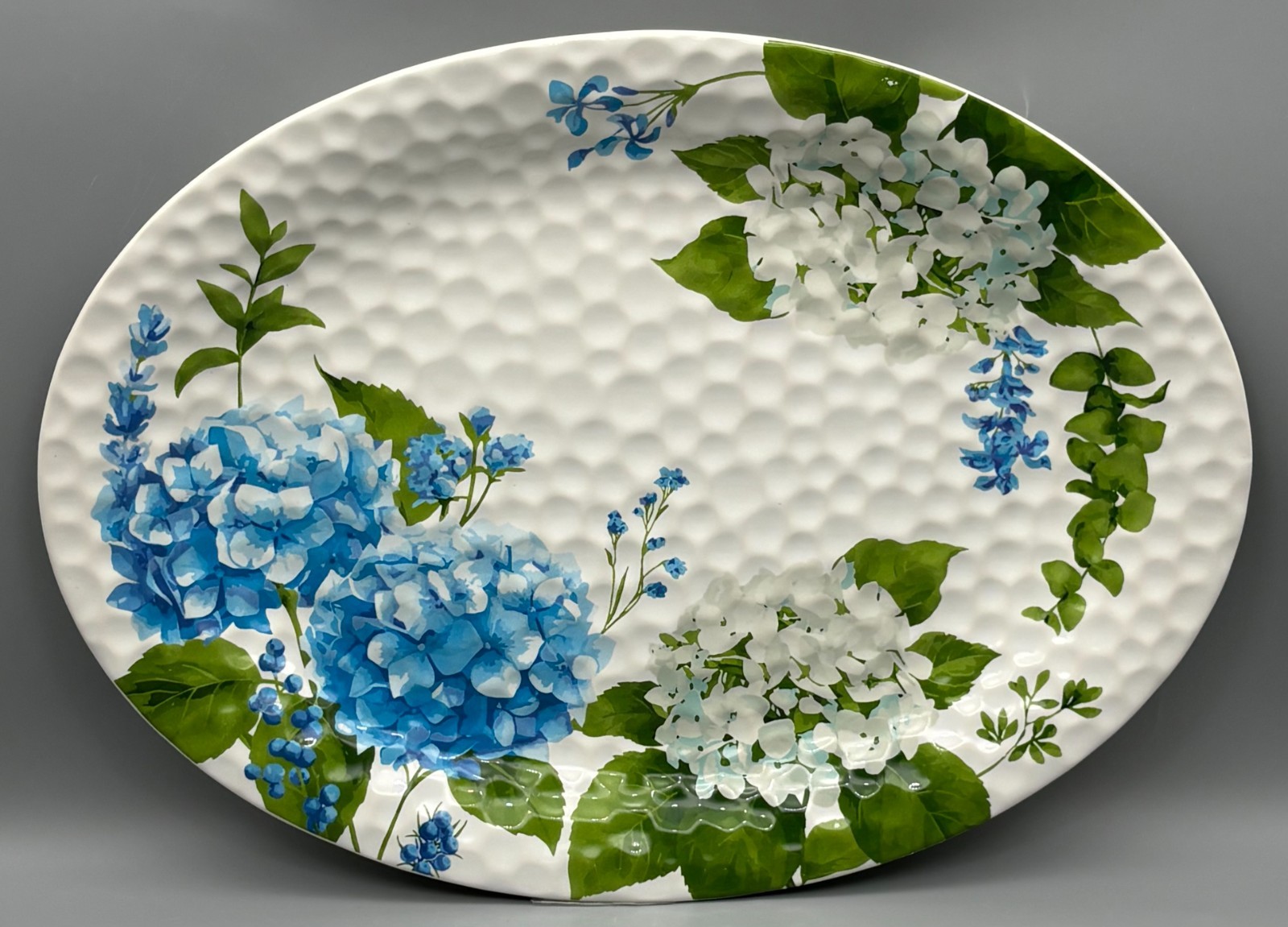 TempTations Hydrangea Large Oval Serving Platter 16 x 12 Special Edition 2026