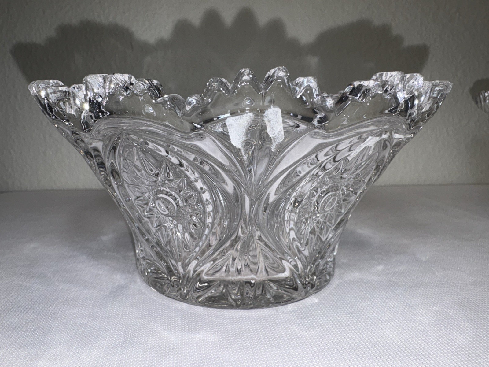 Nachtmann Florenz Clear Crystal Glass Bowls Set Of 2 Candy or Serving 5×3 Inches