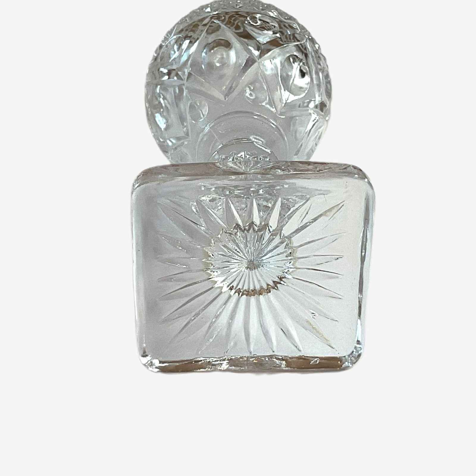 Vintage Imperial Glass Co Cape Cod Tall Shaker Clear Pressed Glass Diamond Point