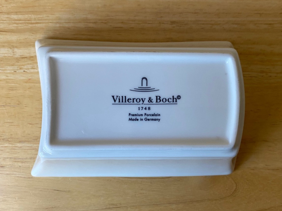 VILLEROY & BOCH NEW WAVE White Rectangular Gravy Boat – Germany – EUC