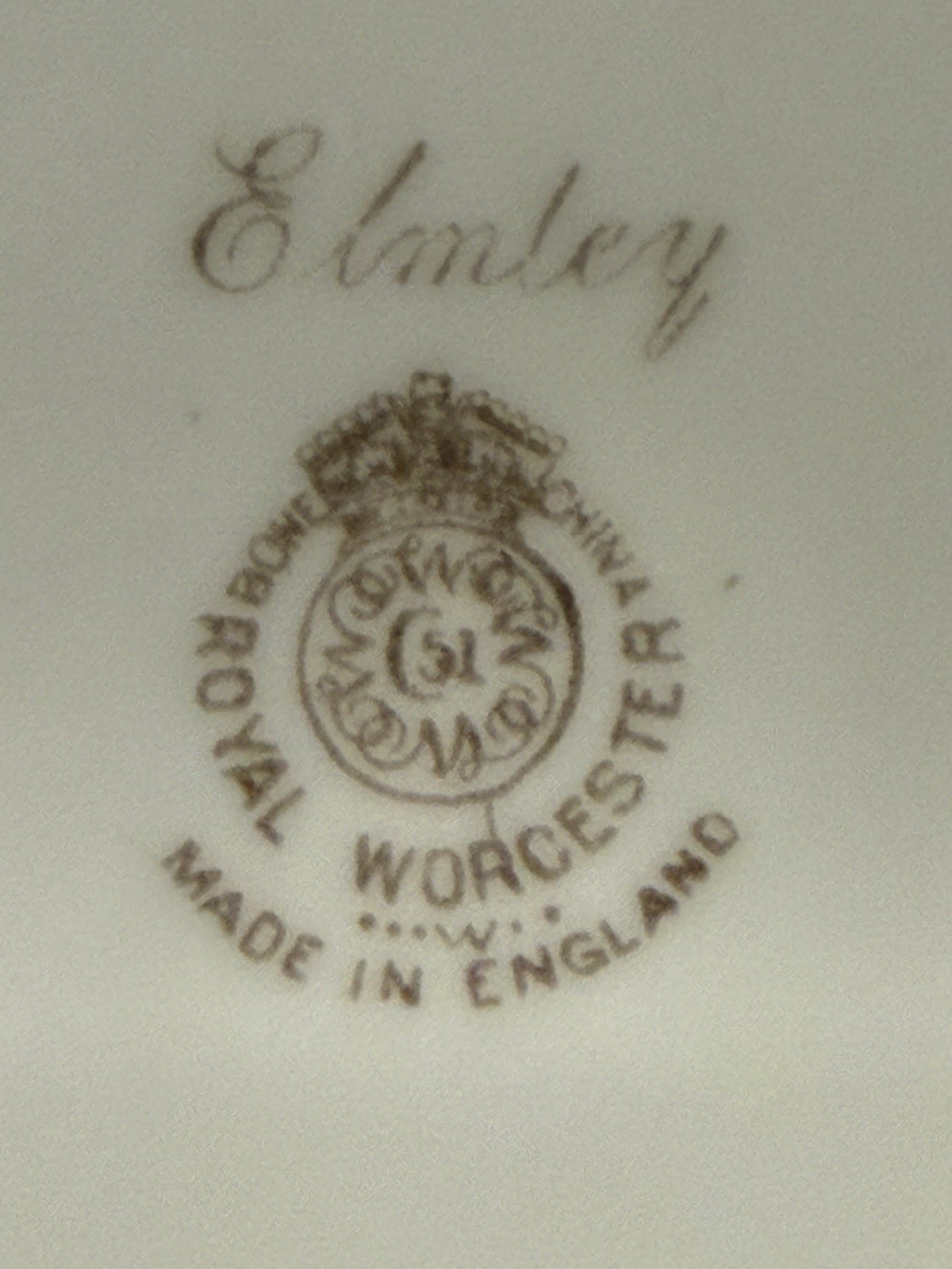 Pristine 1953 Royal Worcester 10.5″ Cabinet Plate Elmley Signed J Smith Mint