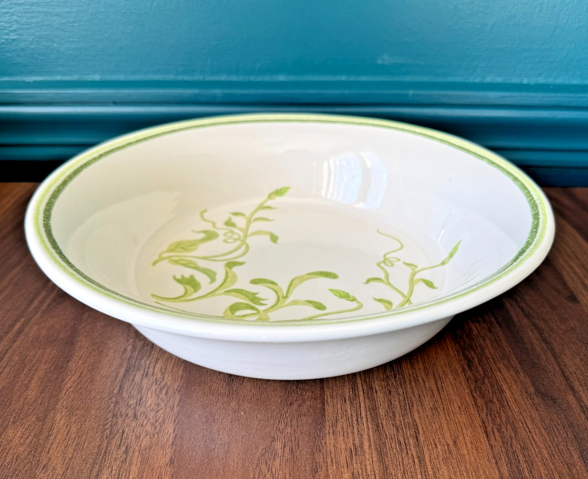 VTG FRANCISCAN Ceramic Earthenware Greenhouse Line 9 “Serving Bowl Made in USA