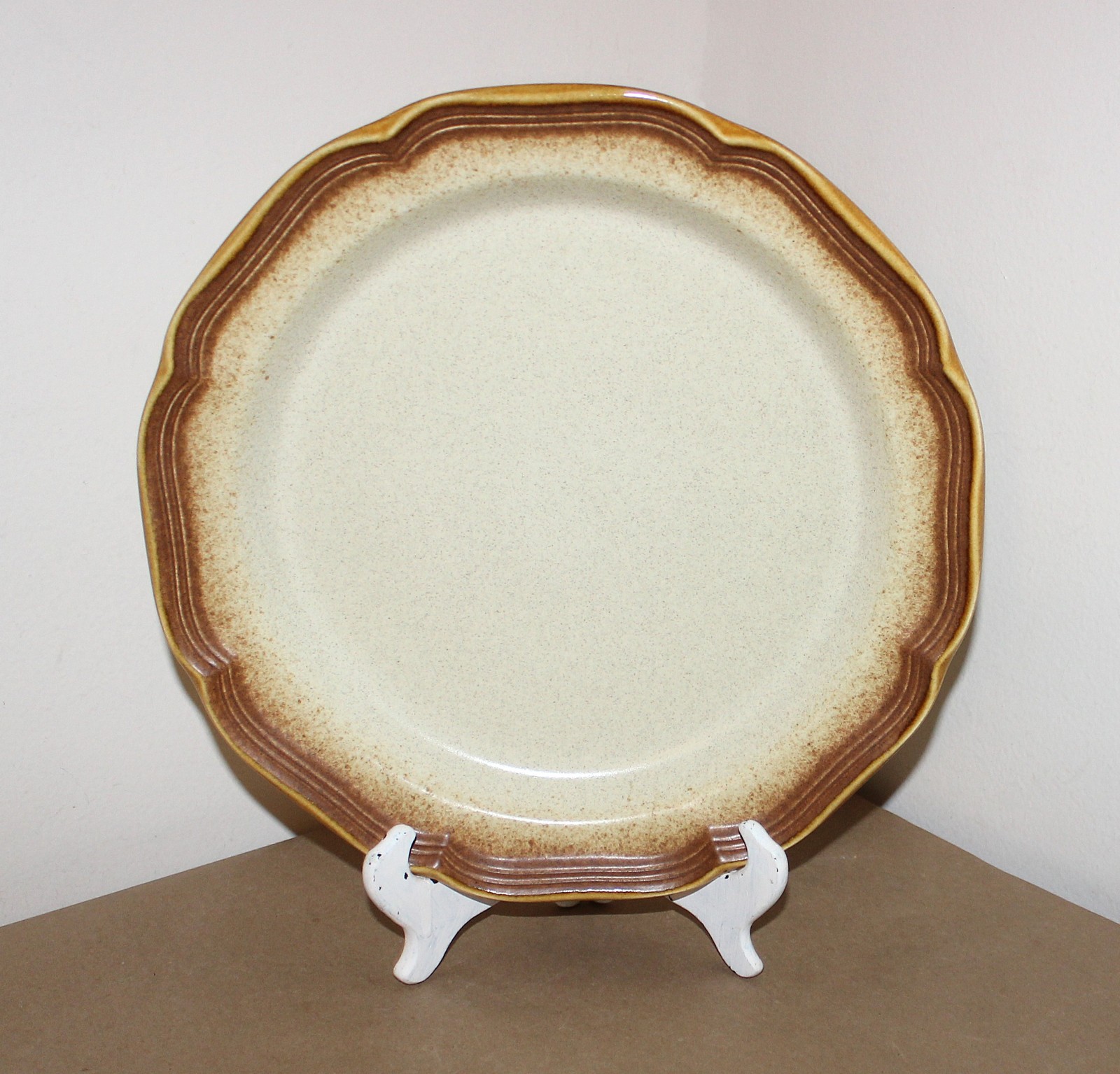 Mikasa Whole Wheat E800 Stoneware Serving Platter 12.5″ & Serving Veg Bowl 9.75″