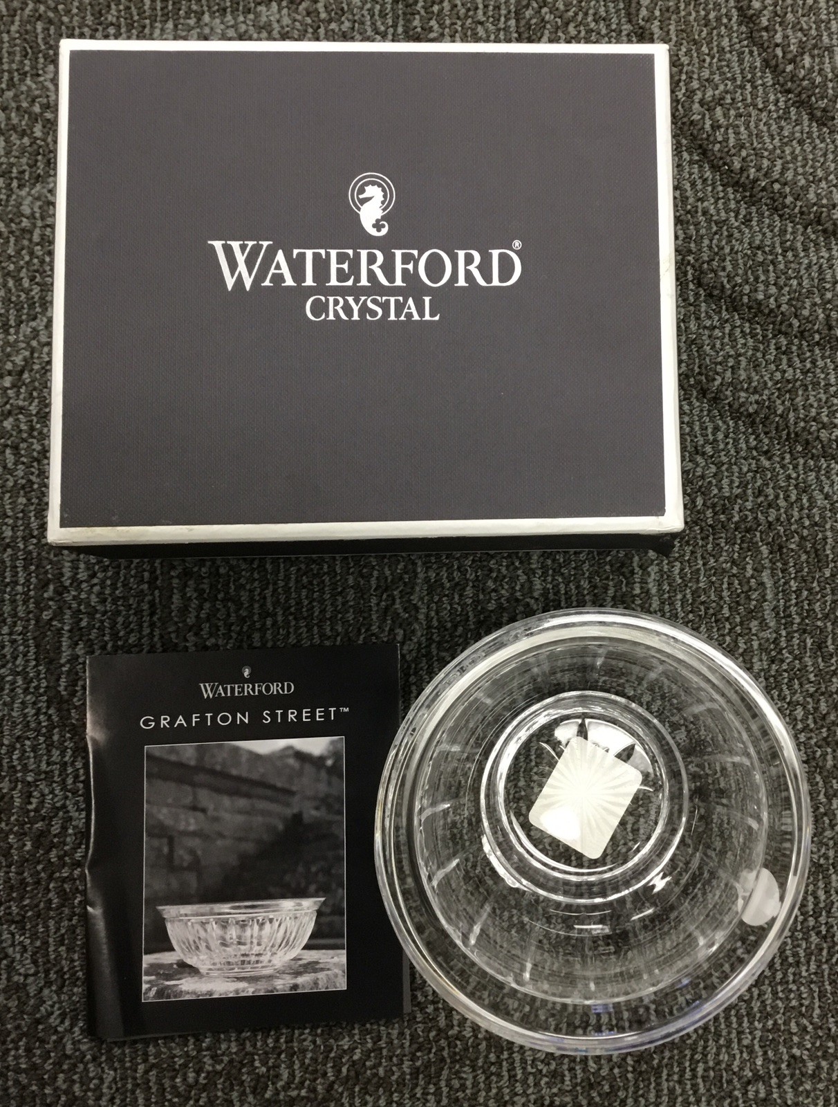 Waterford Grafton Street Crystal Bowl Clear Round Shape Adult with Box New