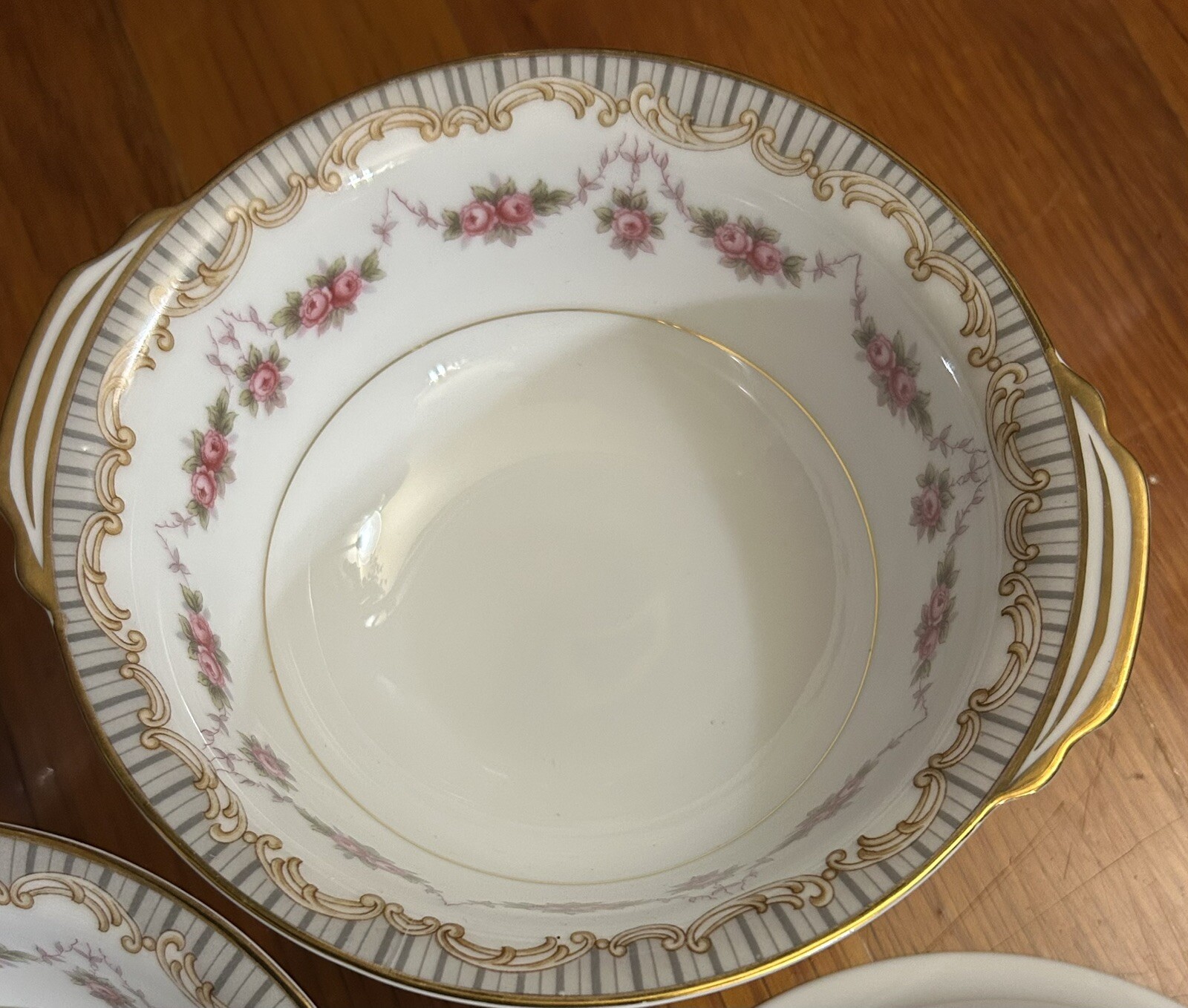 2 Noritake Lugged Cereal Bowls Ridgewood 5201 W: 5 7/8″ H: 2 1/8 in” Excellent!