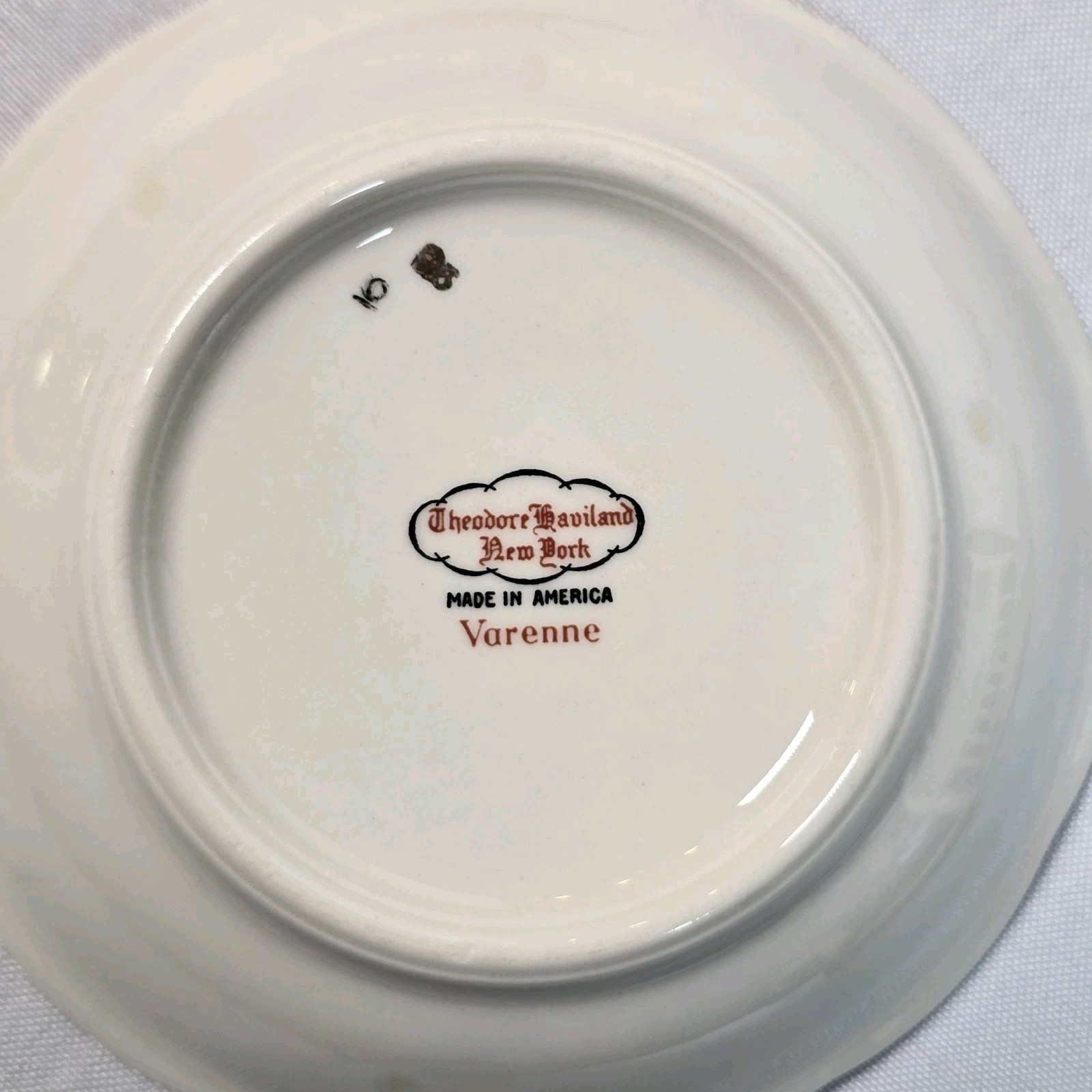 6 Theodore Haviland Varenne USA 5 in Small Dessert Fruit Bowls Tiny Roses chip*