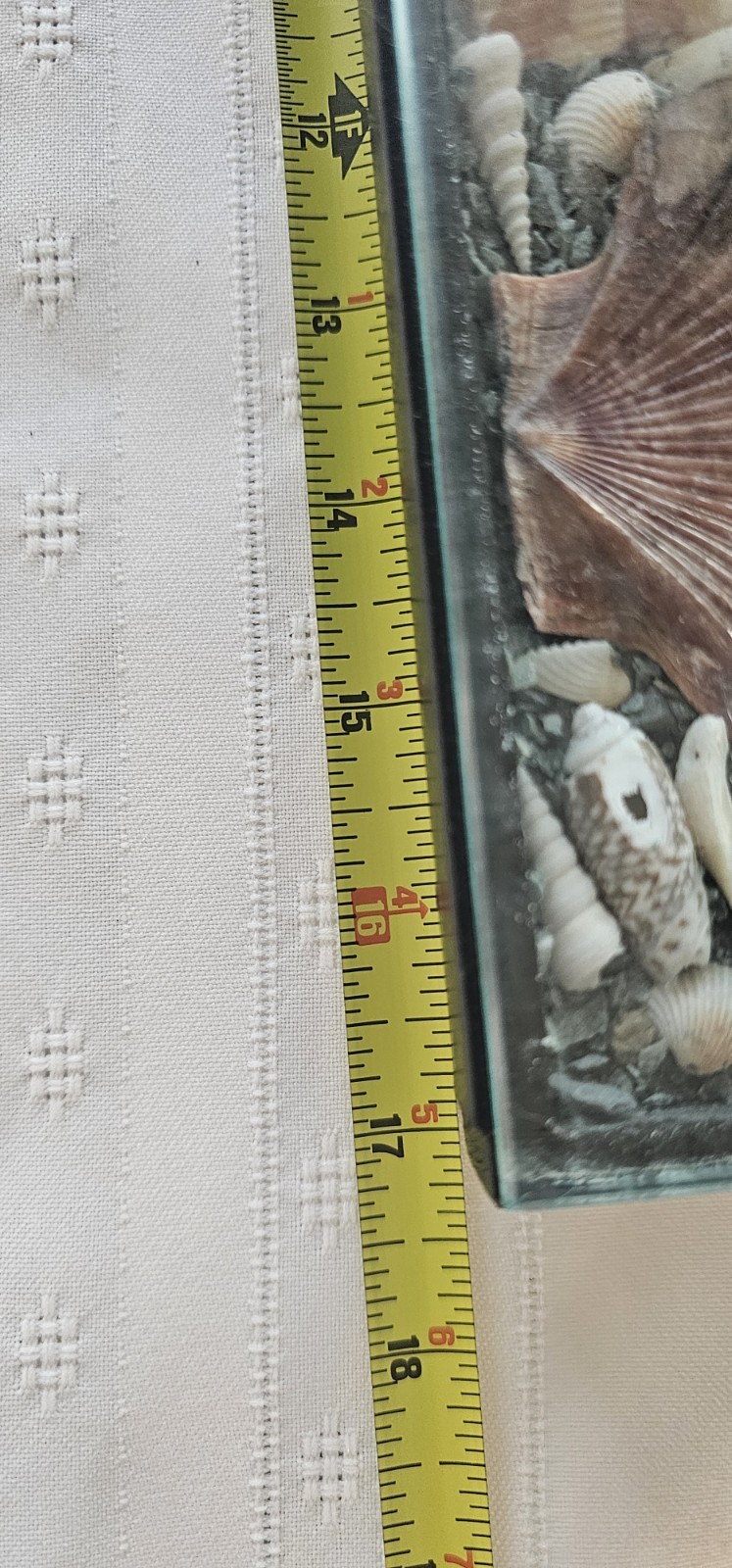 Shell handmade art rectangular glass tray, “close to the sea”💦