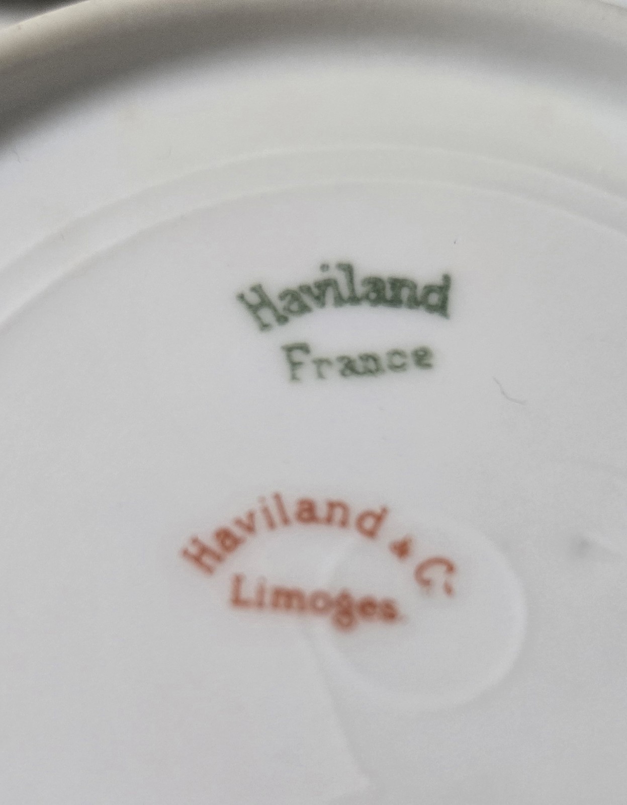 MINT ANTIQUE Haviland Schleiger 57H Limoges Roses Blue Ribbons 3Snack 2 Bowls
