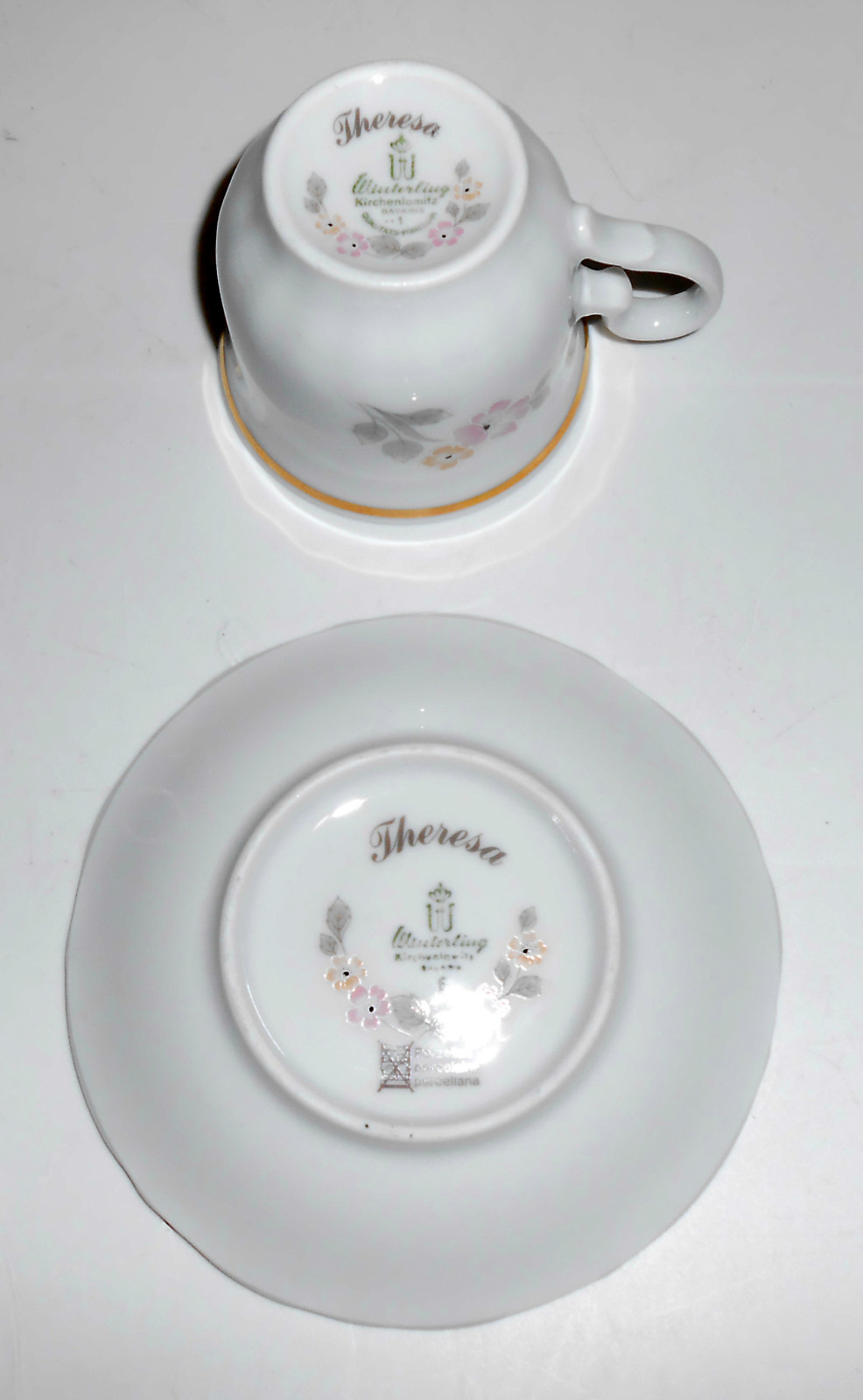 Winterling Bavaria Porcelain China Theresa Demi Cup & Saucer Set!