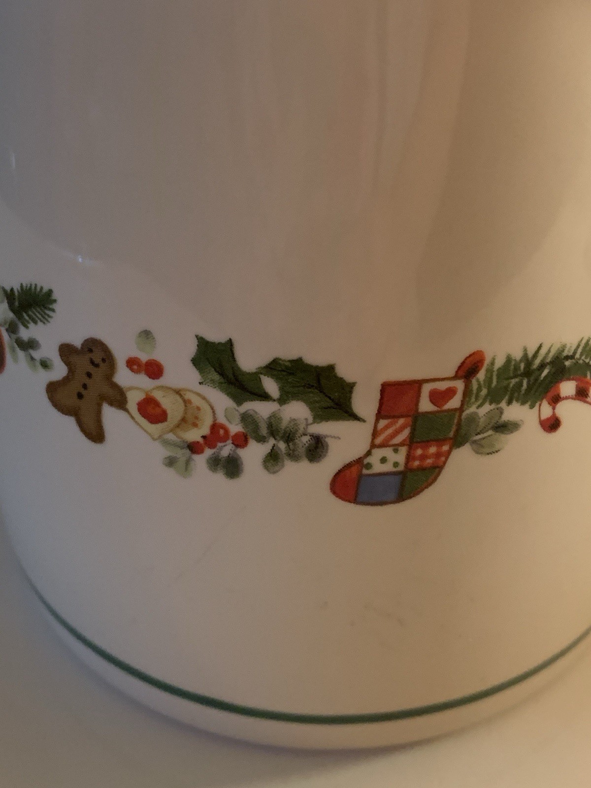 Pfaltzgraff Sugar Plum Holiday Pattern Stoneware Pitcher Creamer
