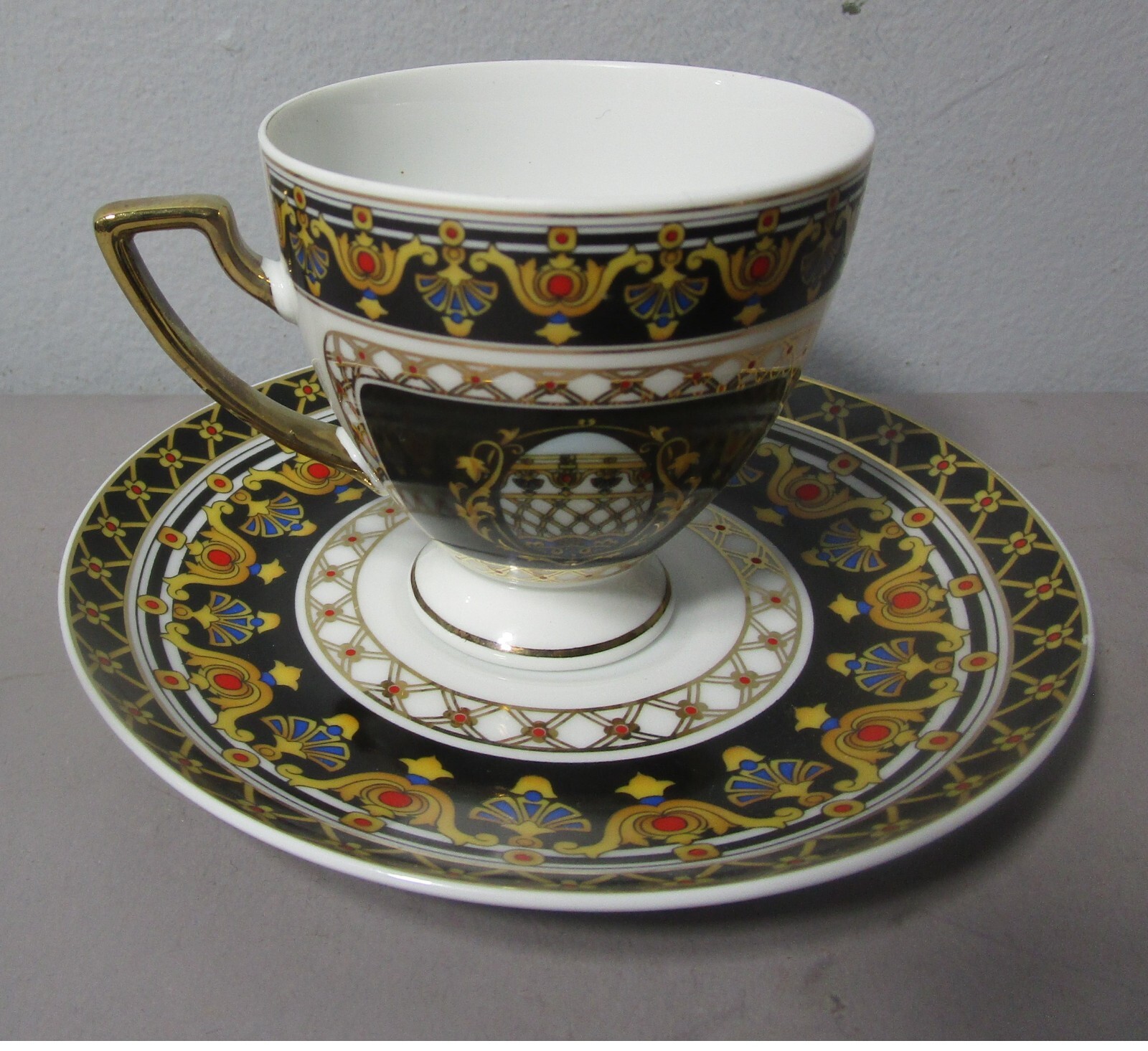 Vintage Unused 86 Piece VERSACE STYLE ITALIAN JUMBO GRUPPO Dinner Set for Twelve