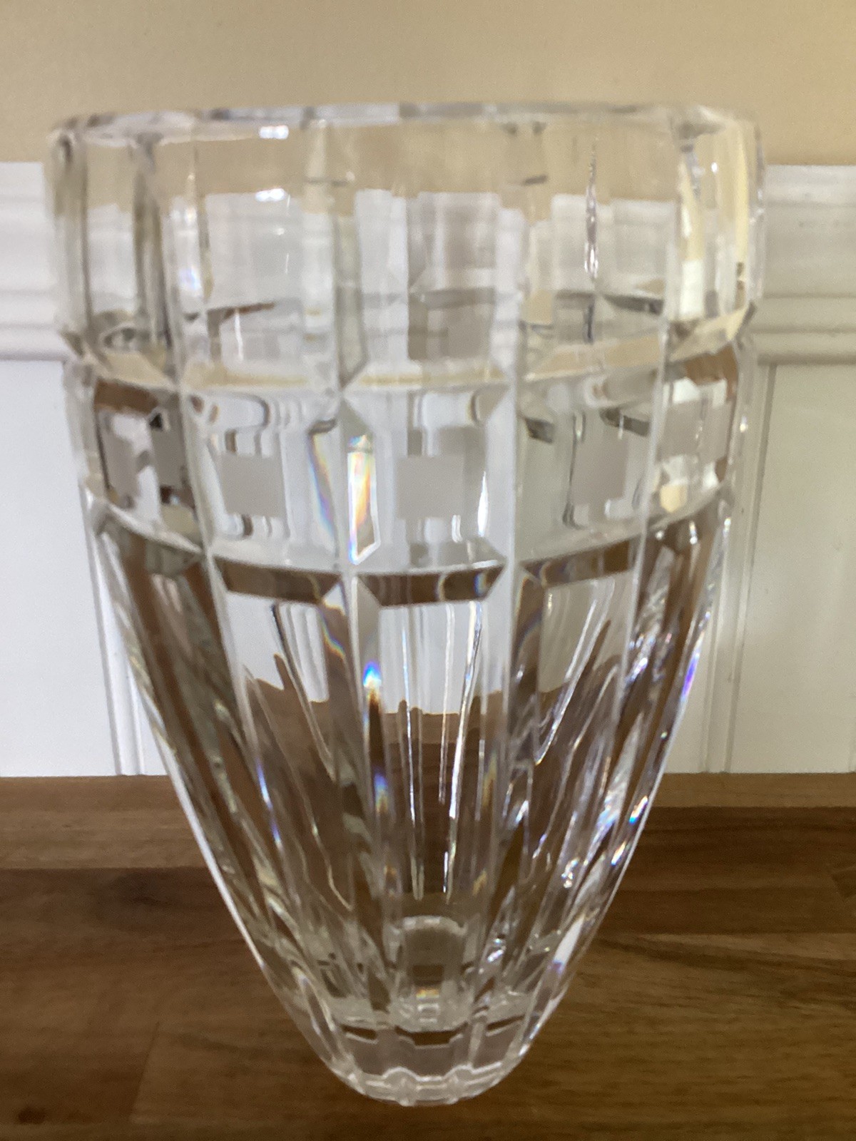 Waterford Marquis 8″ Crystal Flower Vase Quadrata Pattern