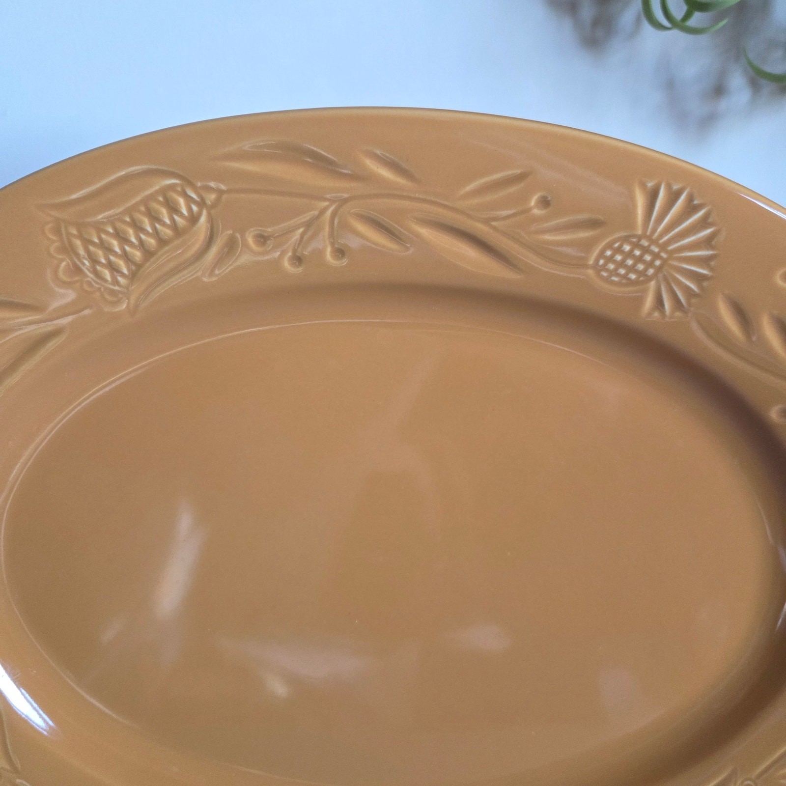 NEW Primitives By Kathy Lancaster Stoneware Platter Set Of 2 Dutch Server Tray