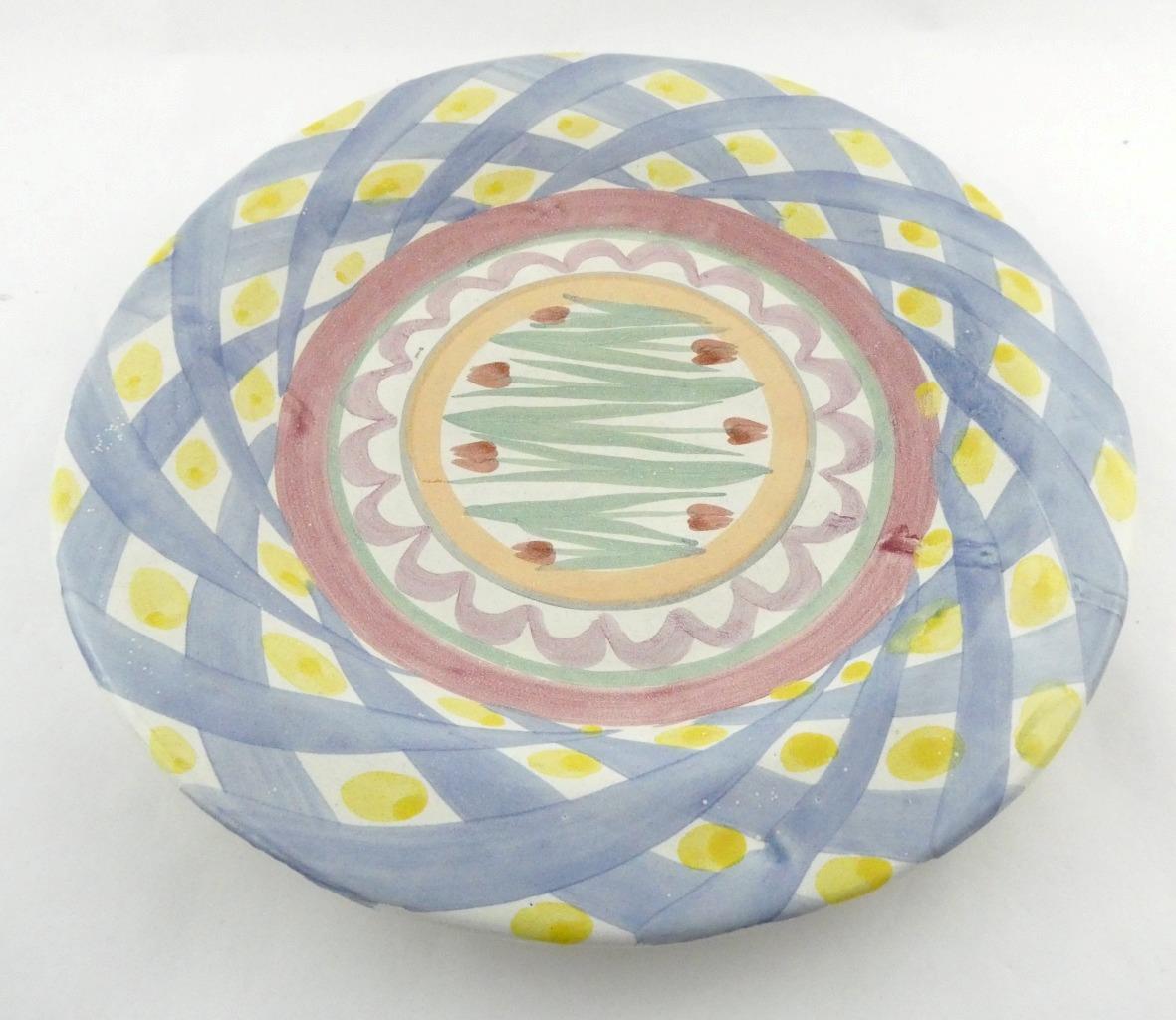 MacKenzie Childs Pottery Aalsmeer Dinner Plate Flat Edge