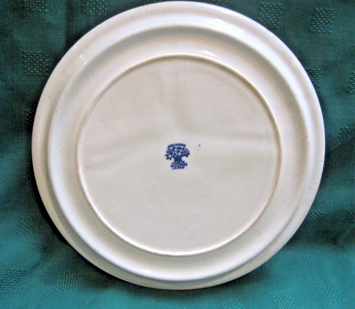 Vtg Rare Made in Occupied Japan Motjama Blue Willow Divided Dinner Plate 10-1/4″