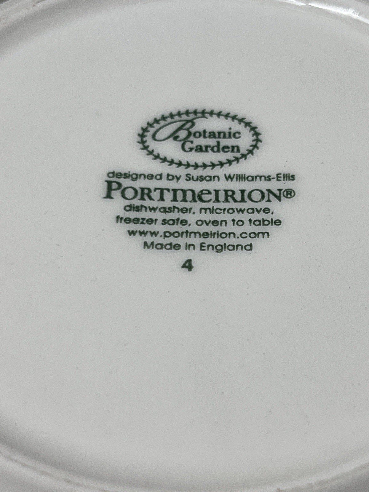 4 Portmeirion Botanic Garden Susan Williams-Ellis 6.5″ Soup Cereal Bowls England