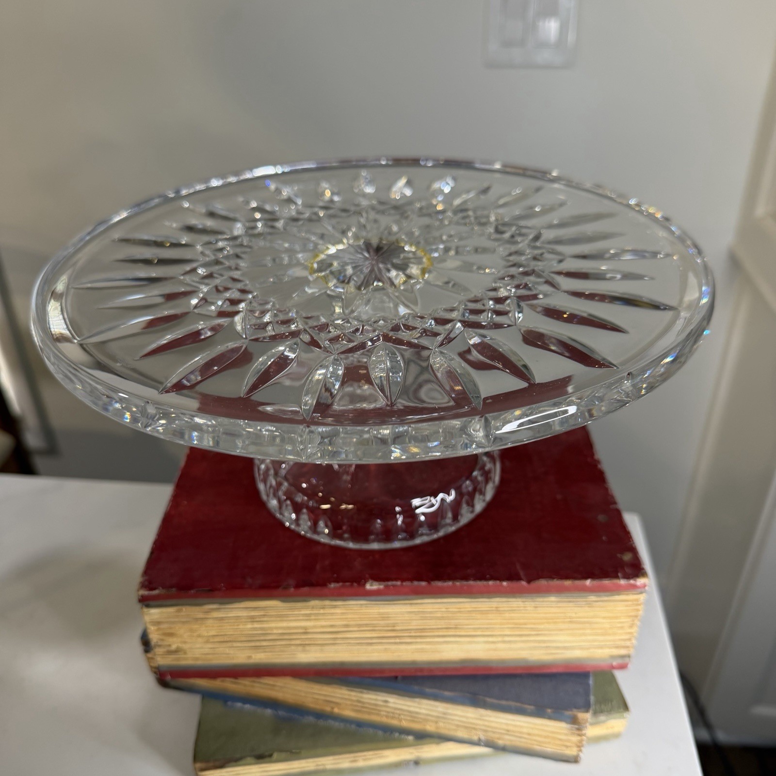waterford crystal cake stand vintage