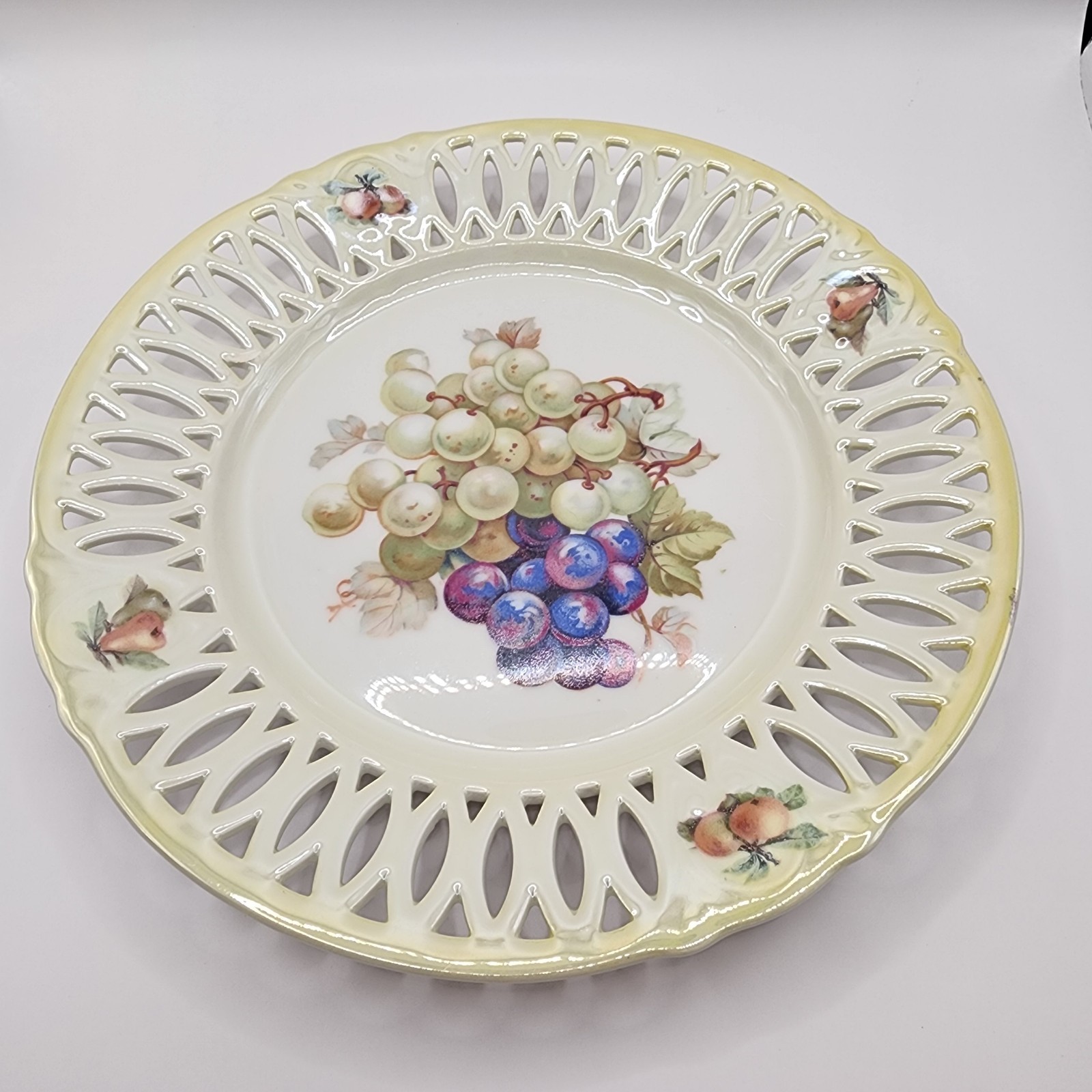 Cico, Bavaria Germany porcelain. Vintage, Pre 1950, Set of 2 plates, fruit