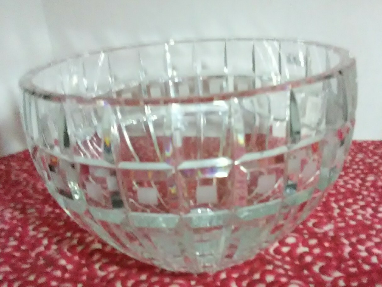 Marquis by Waterford Leaded Crystal Quadrata Large 10″ Bowl w/etch